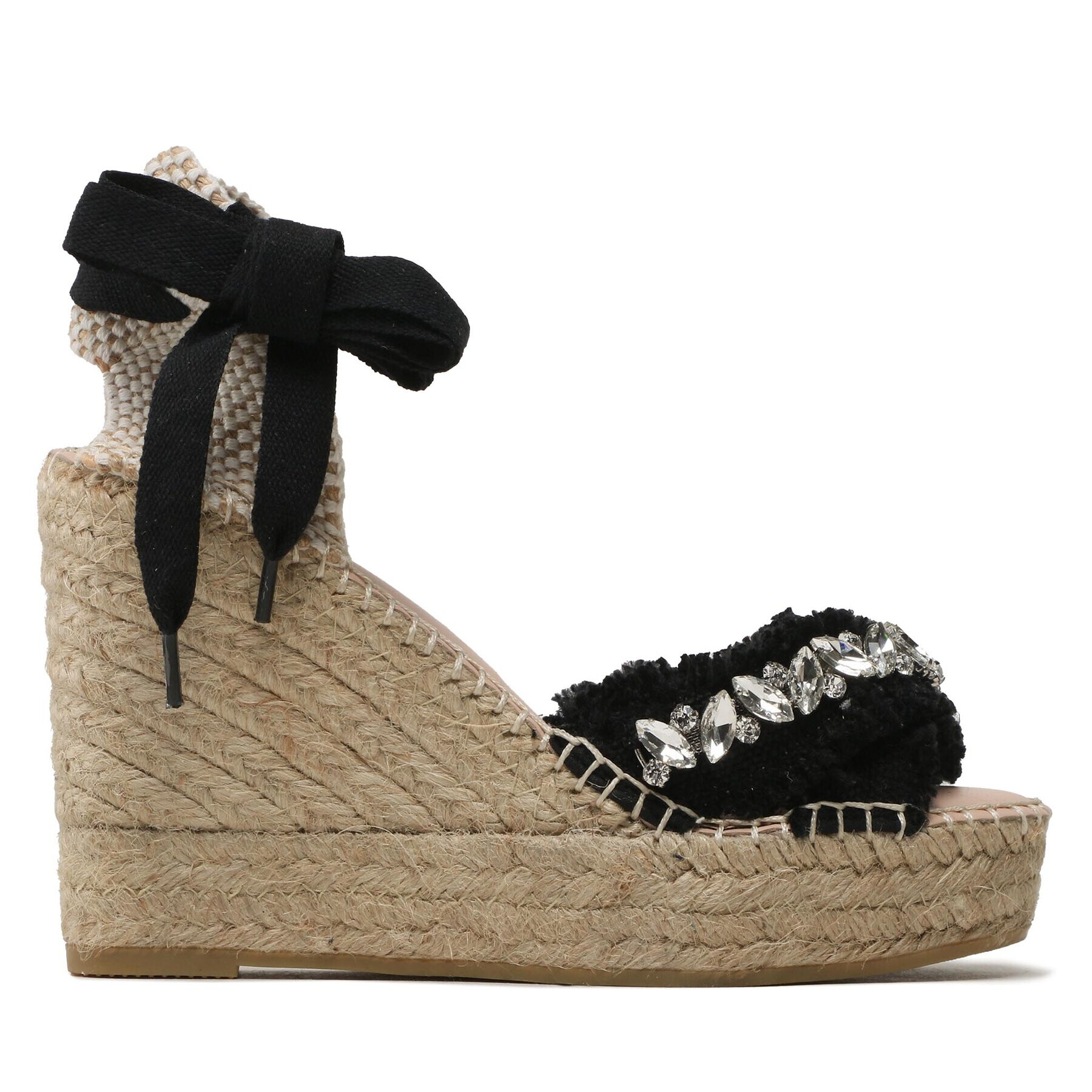 Manebi Espadrile X Wedges Valenciana G 4.2 WF Črna - Pepit.si