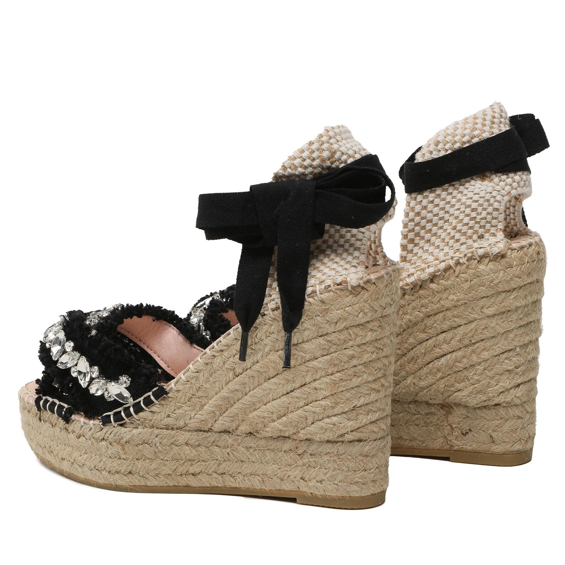 Manebi Espadrile X Wedges Valenciana G 4.2 WF Črna - Pepit.si