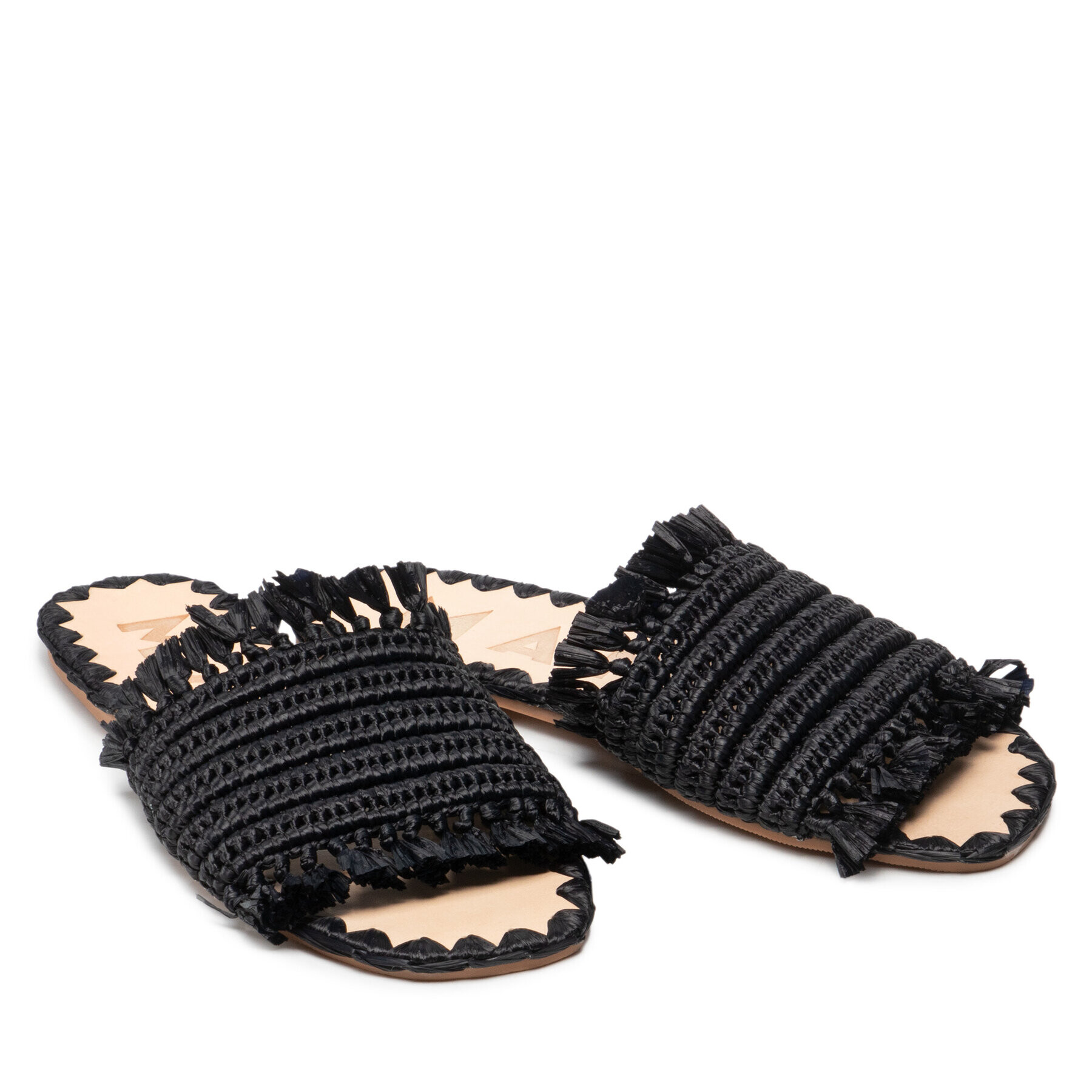 Manebi Natikači Leather Sandal S 4.7 Y0 Črna - Pepit.si