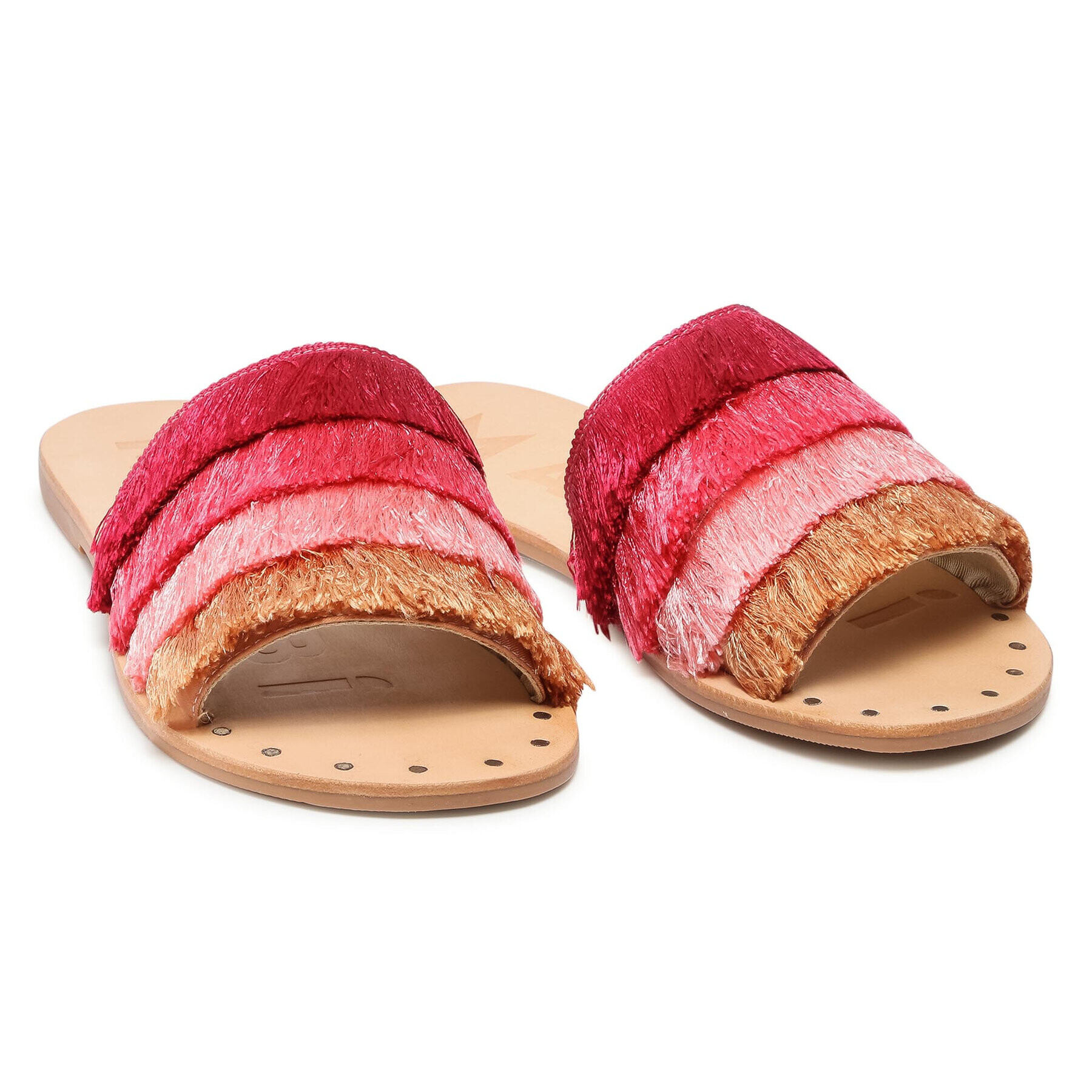 Manebi Natikači Leather Sandals S 2.2 Y0 Roza - Pepit.si