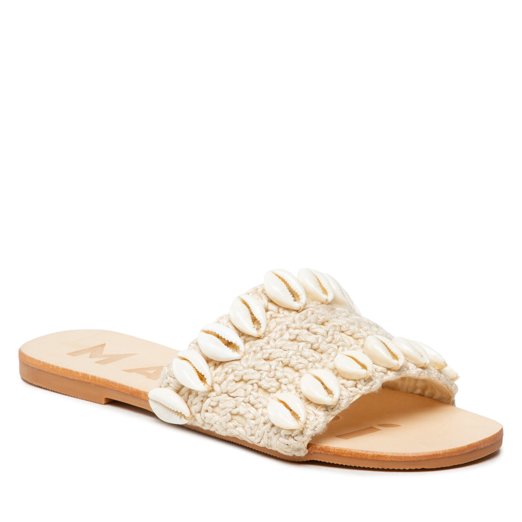 Manebi Natikači Leather Sandals S 2.8 Y0 Bež - Pepit.si