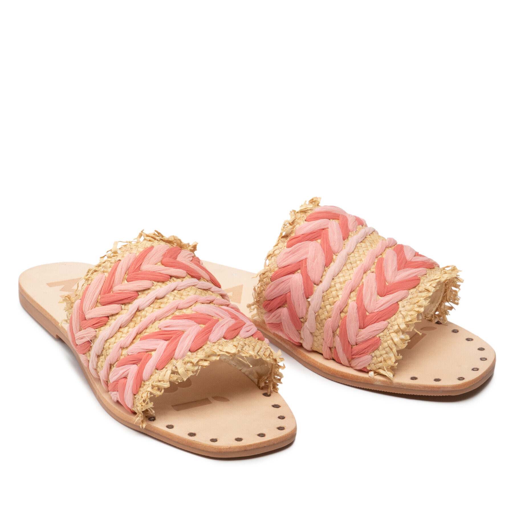 Manebi Natikači Leather Sandals S 8.3 Y0 Roza - Pepit.si