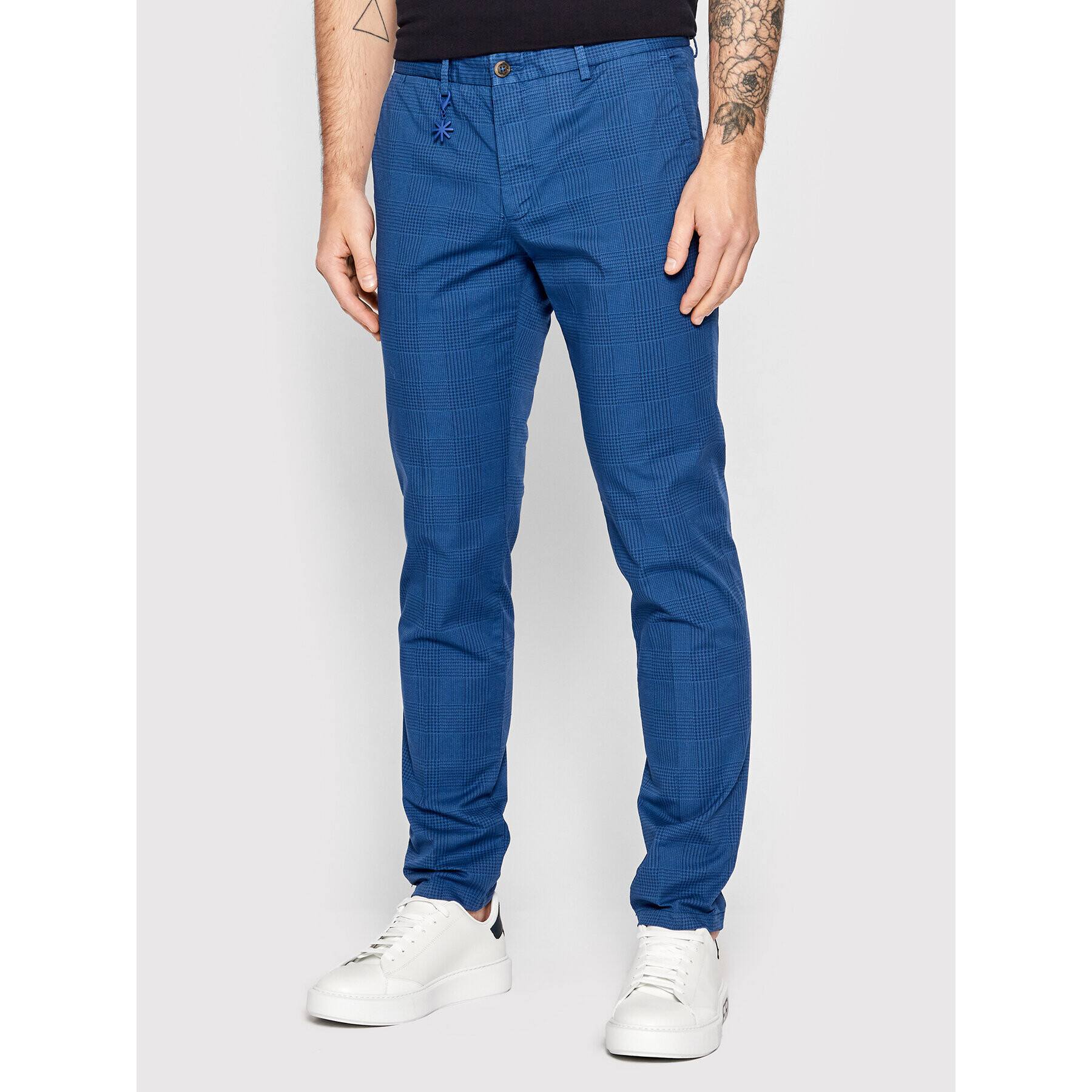 Manuel Ritz Chino hlače 3232P1408T 223354 Modra Skinny Fit - Pepit.si