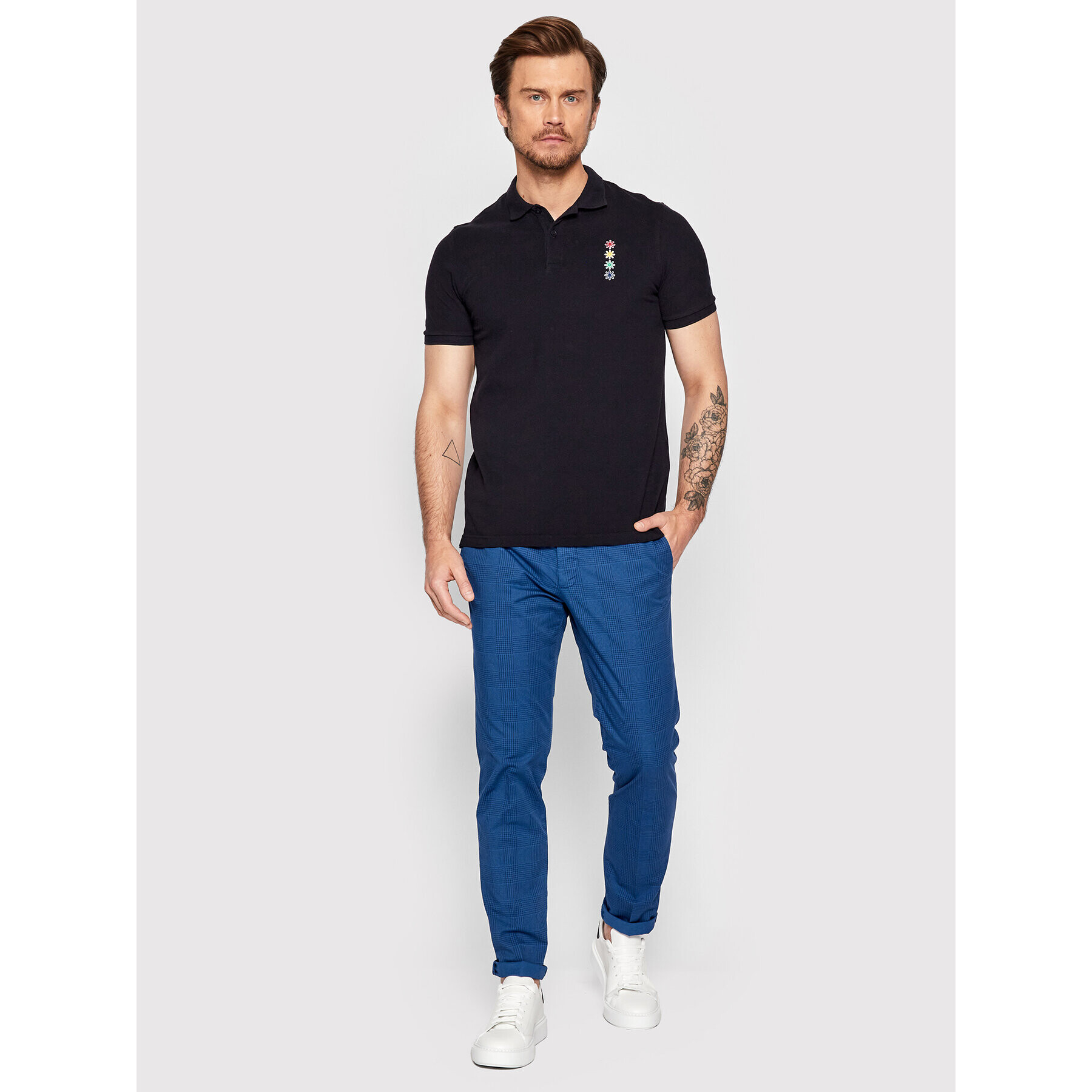 Manuel Ritz Chino hlače 3232P1408T 223354 Modra Skinny Fit - Pepit.si