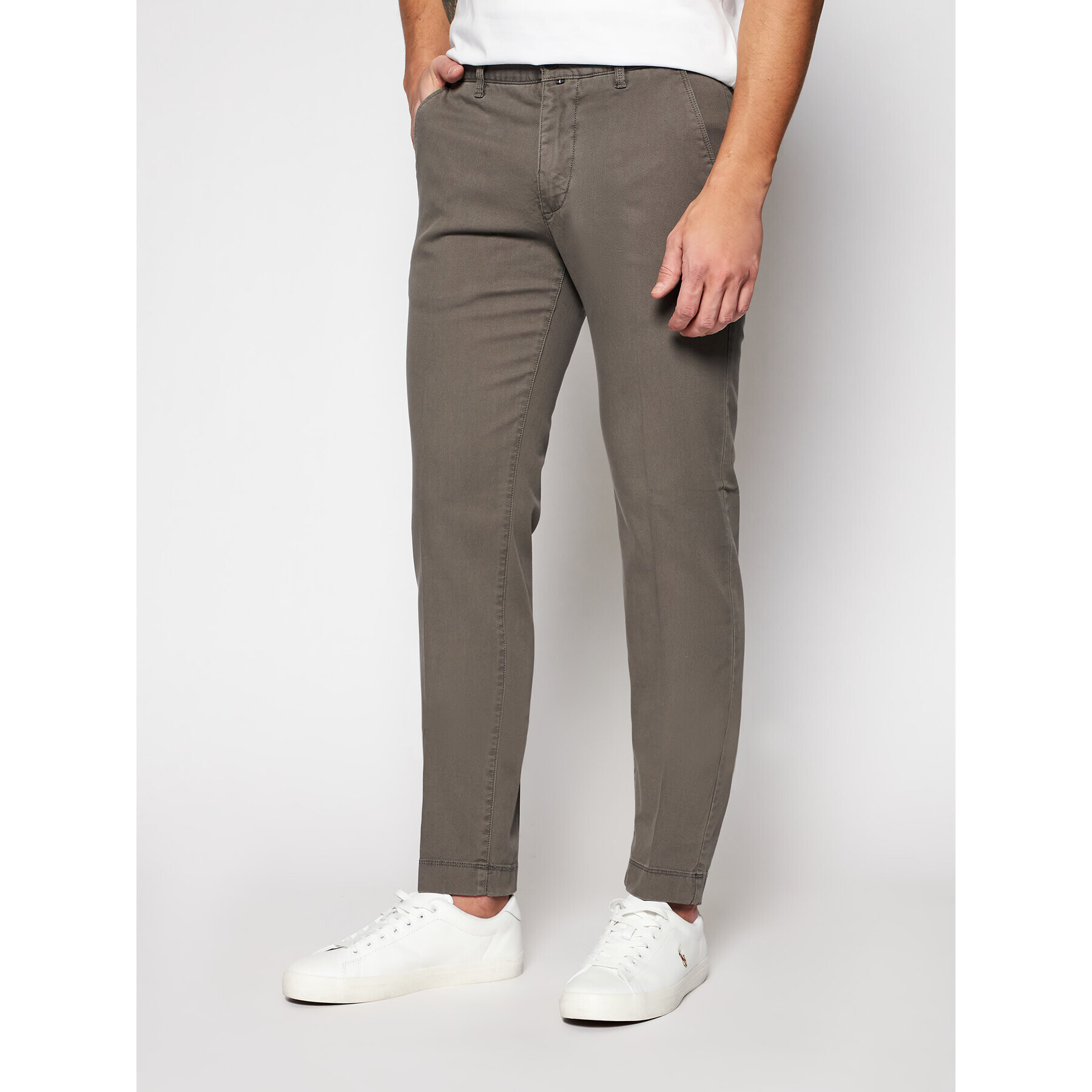 Marc O'Polo Chino hlače B21 0108 10064 Siva Tapered Fit - Pepit.si