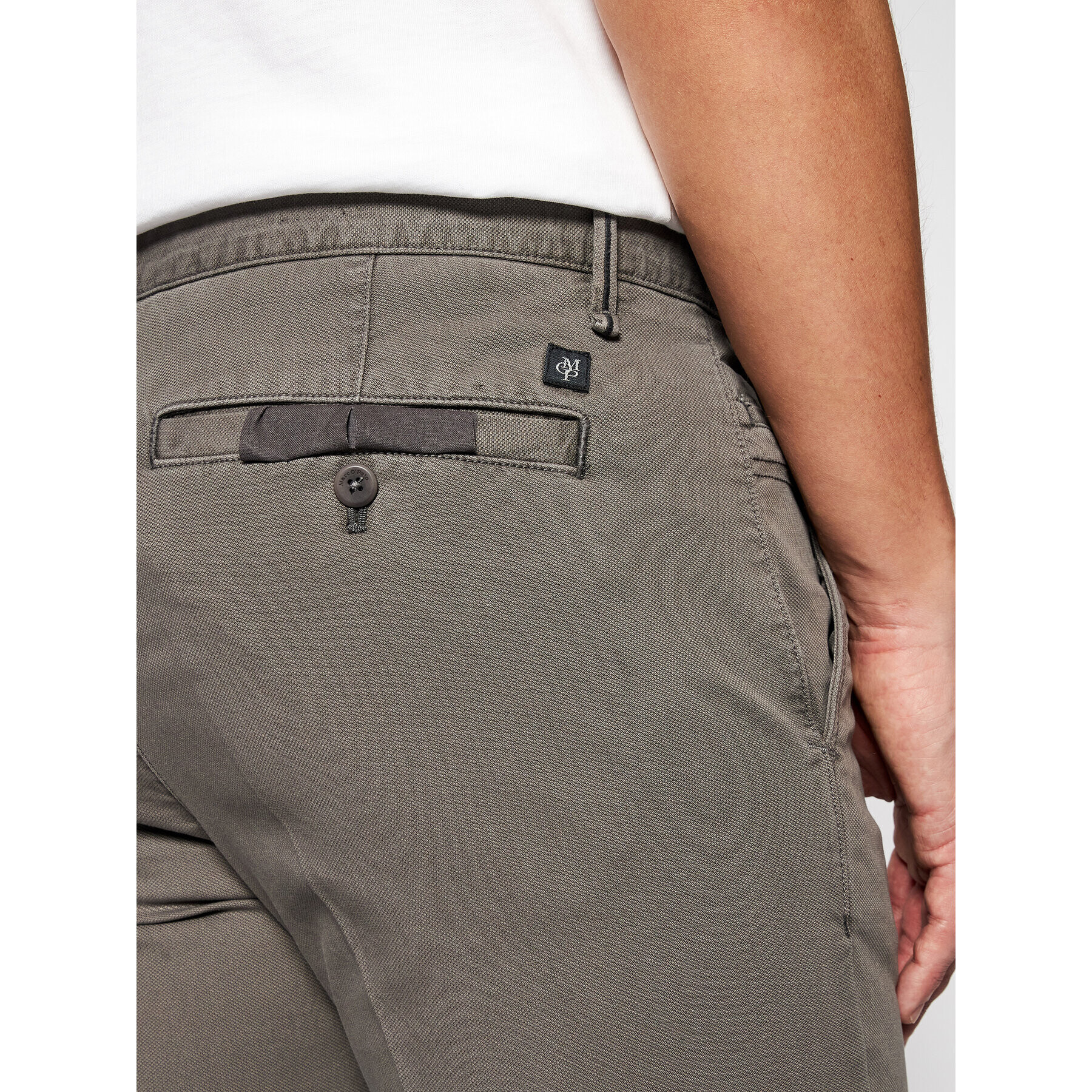 Marc O'Polo Chino hlače B21 0108 10064 Siva Tapered Fit - Pepit.si