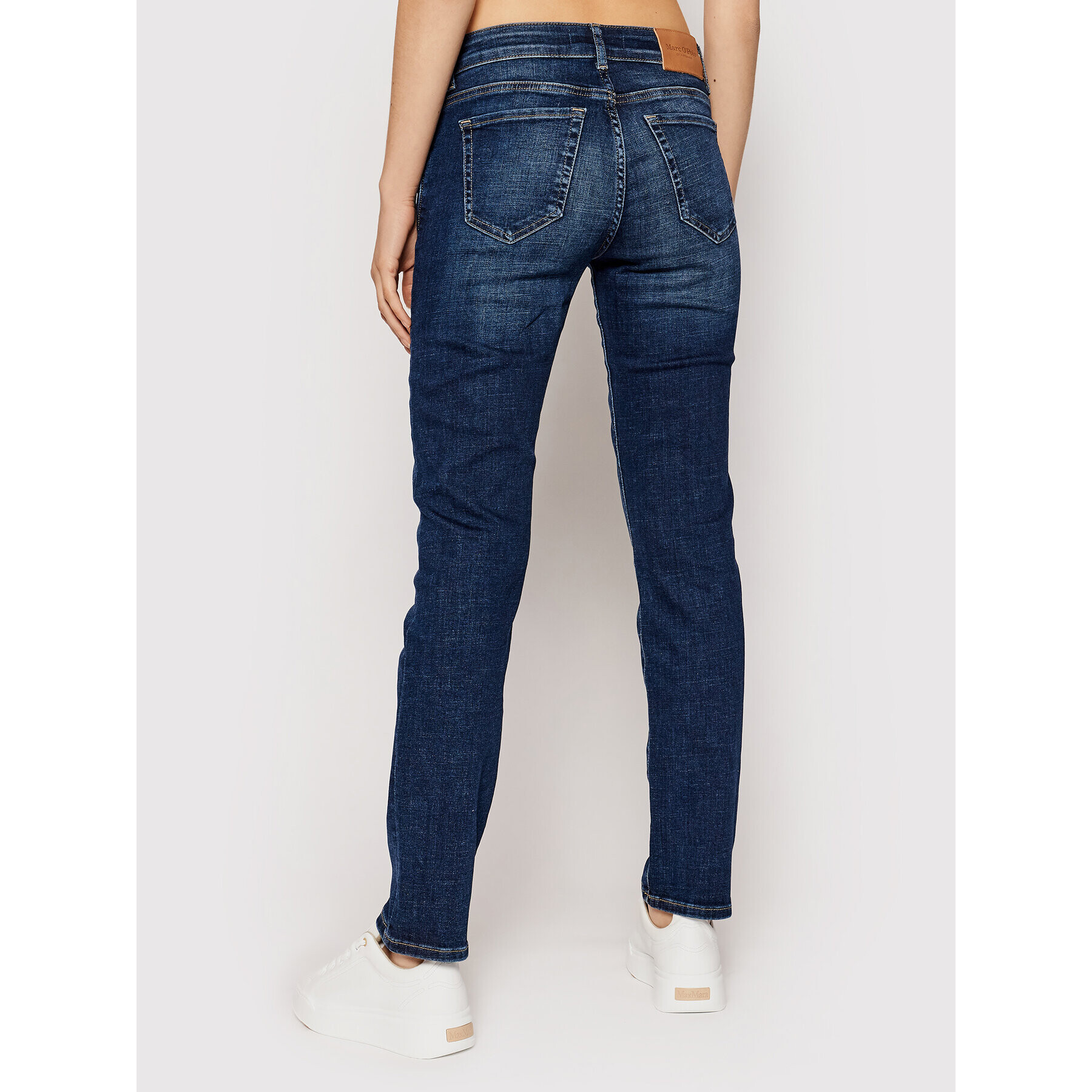 Marc O'Polo Jeans hlače 107 9193 12051 Mornarsko modra Straight Fit - Pepit.si