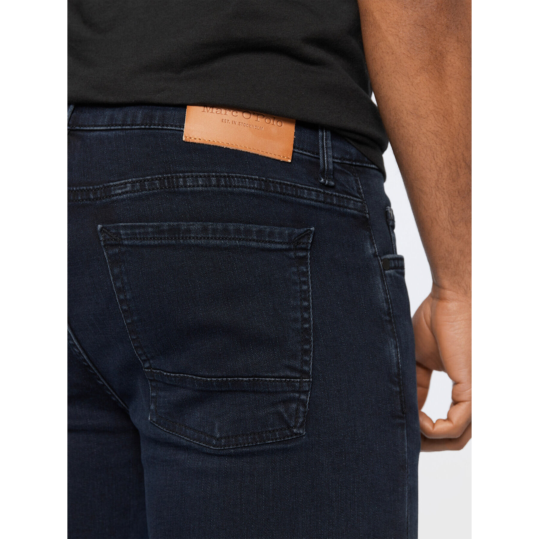 Marc O'Polo Jeans hlače B21 9088 12132 Mornarsko modra Shaped Fit - Pepit.si