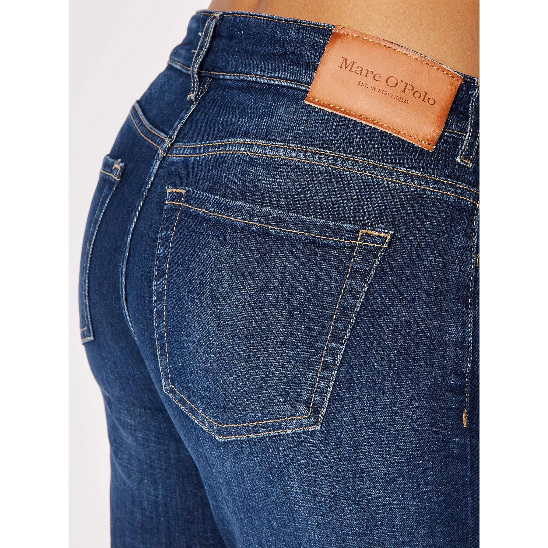 Marc O'Polo Jeans hlače M01 9216 12051 Mornarsko modra Straight Fit - Pepit.si