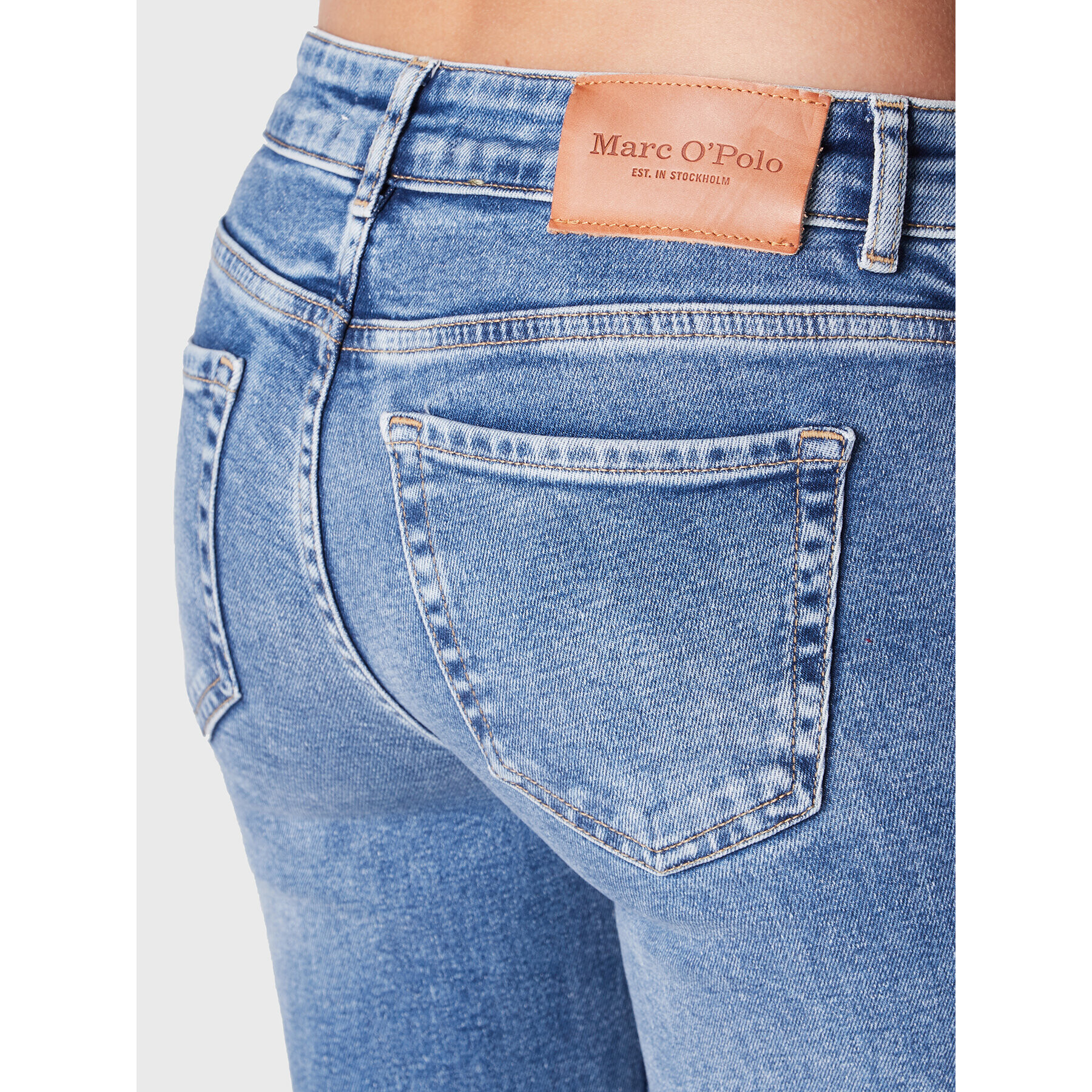 Marc O'Polo Jeans hlače M07 9228 12051 Modra Straight Fit - Pepit.si