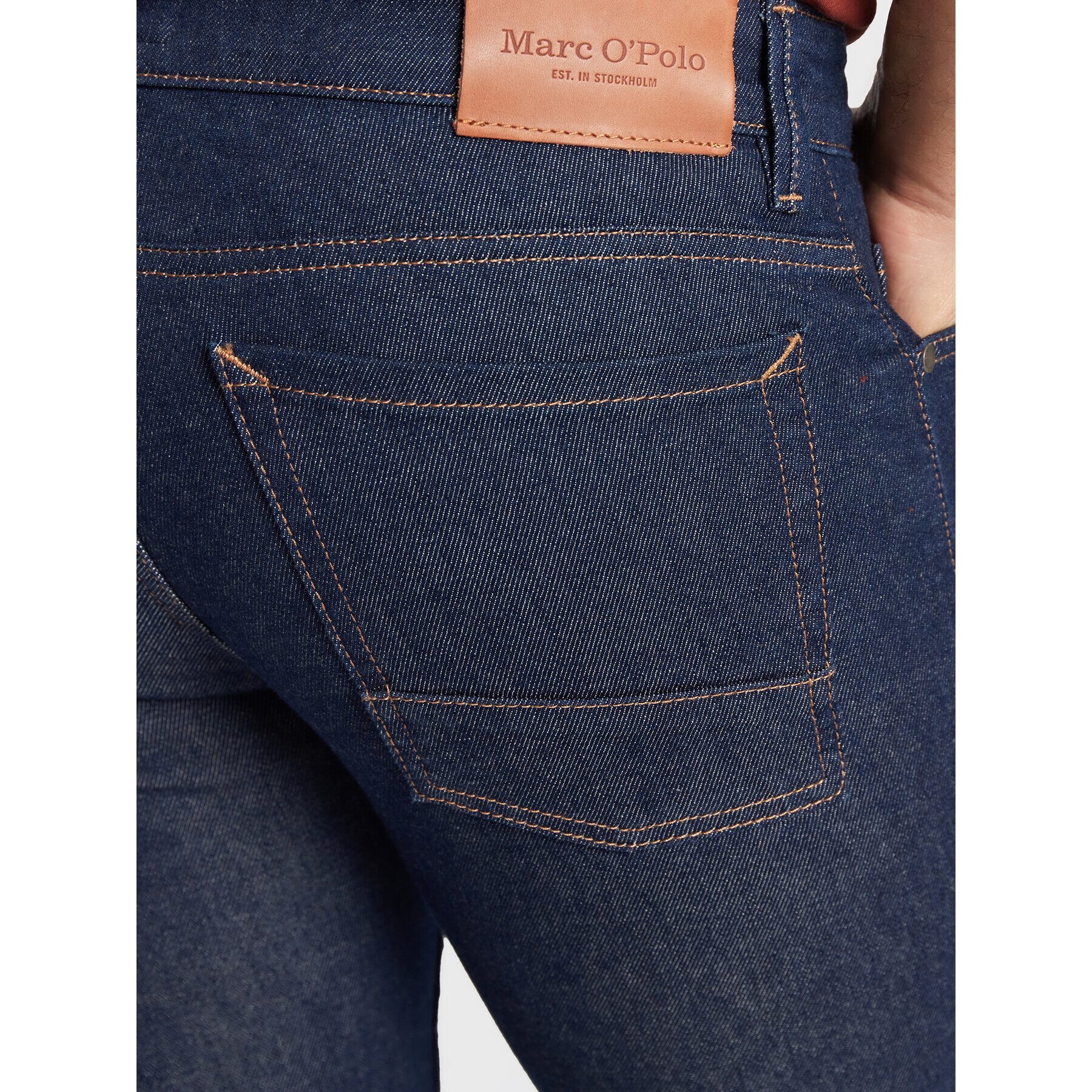 Marc O'Polo Jeans hlače M28 9213 12132 Modra Shaped Fit - Pepit.si