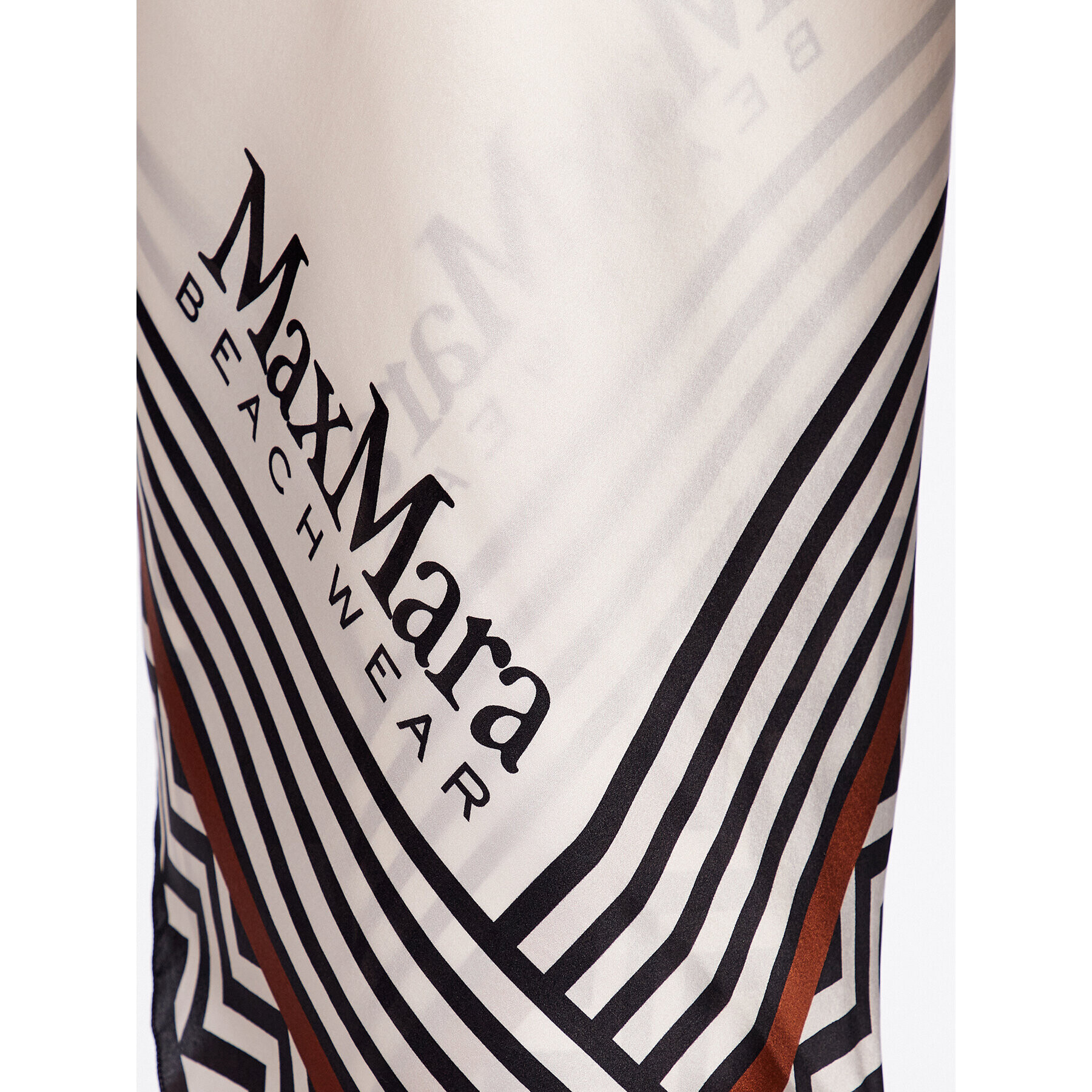 Max Mara Beachwear Pareo Caro 23369103 Bež - Pepit.si