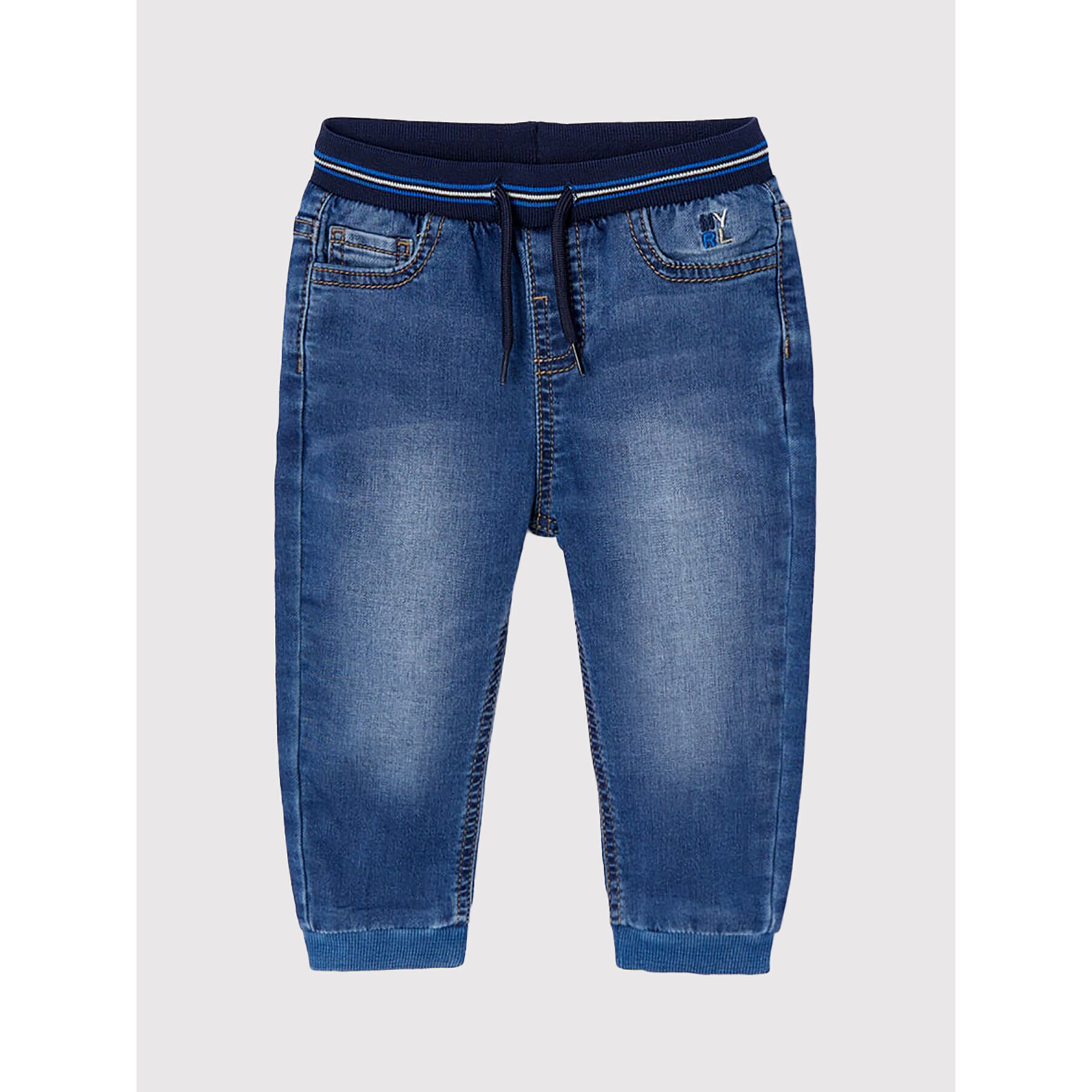 Mayoral Jeans hlače 2535 Mornarsko modra Regular Fit - Pepit.si