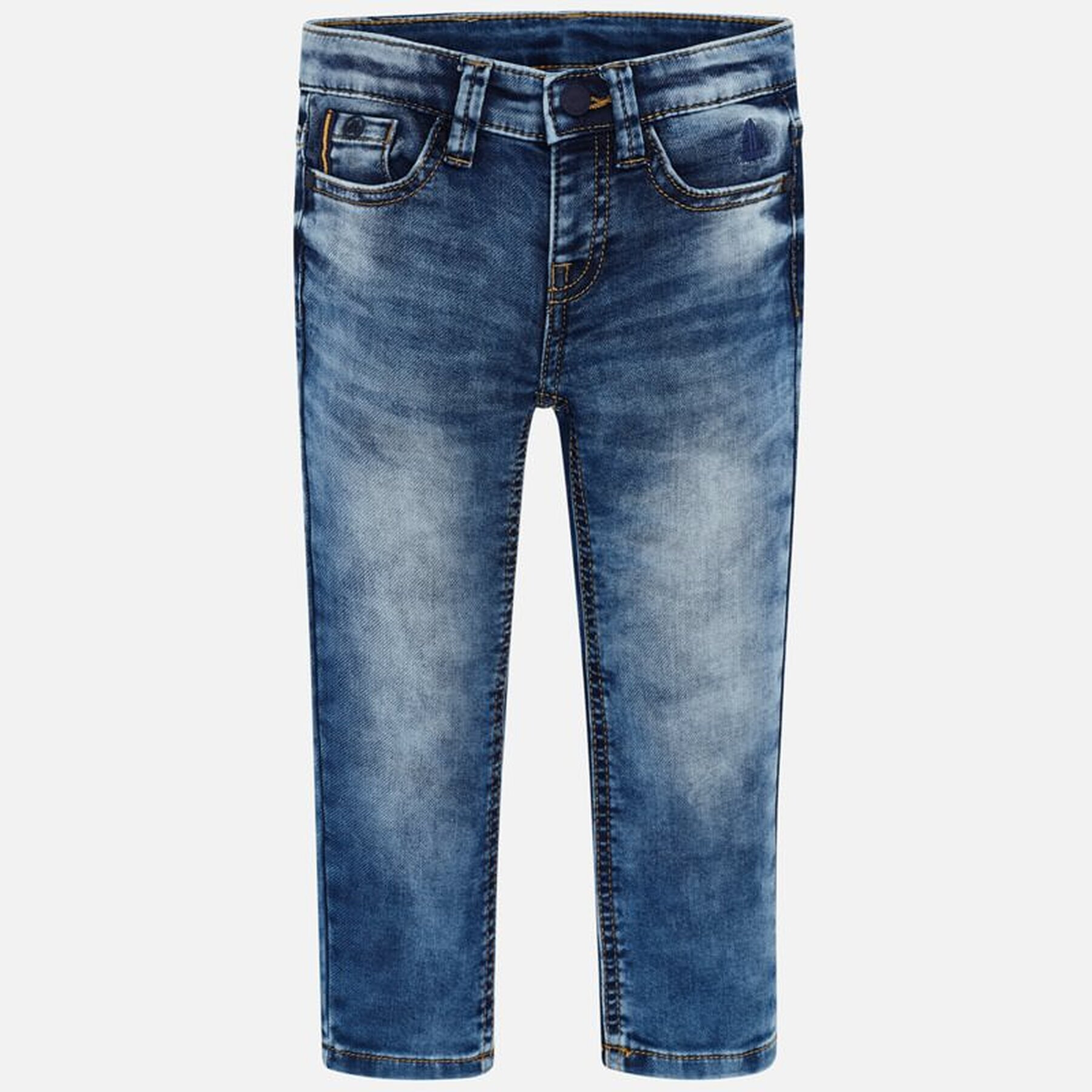 Mayoral Jeans hlače 3534 Modra Slim Fit - Pepit.si