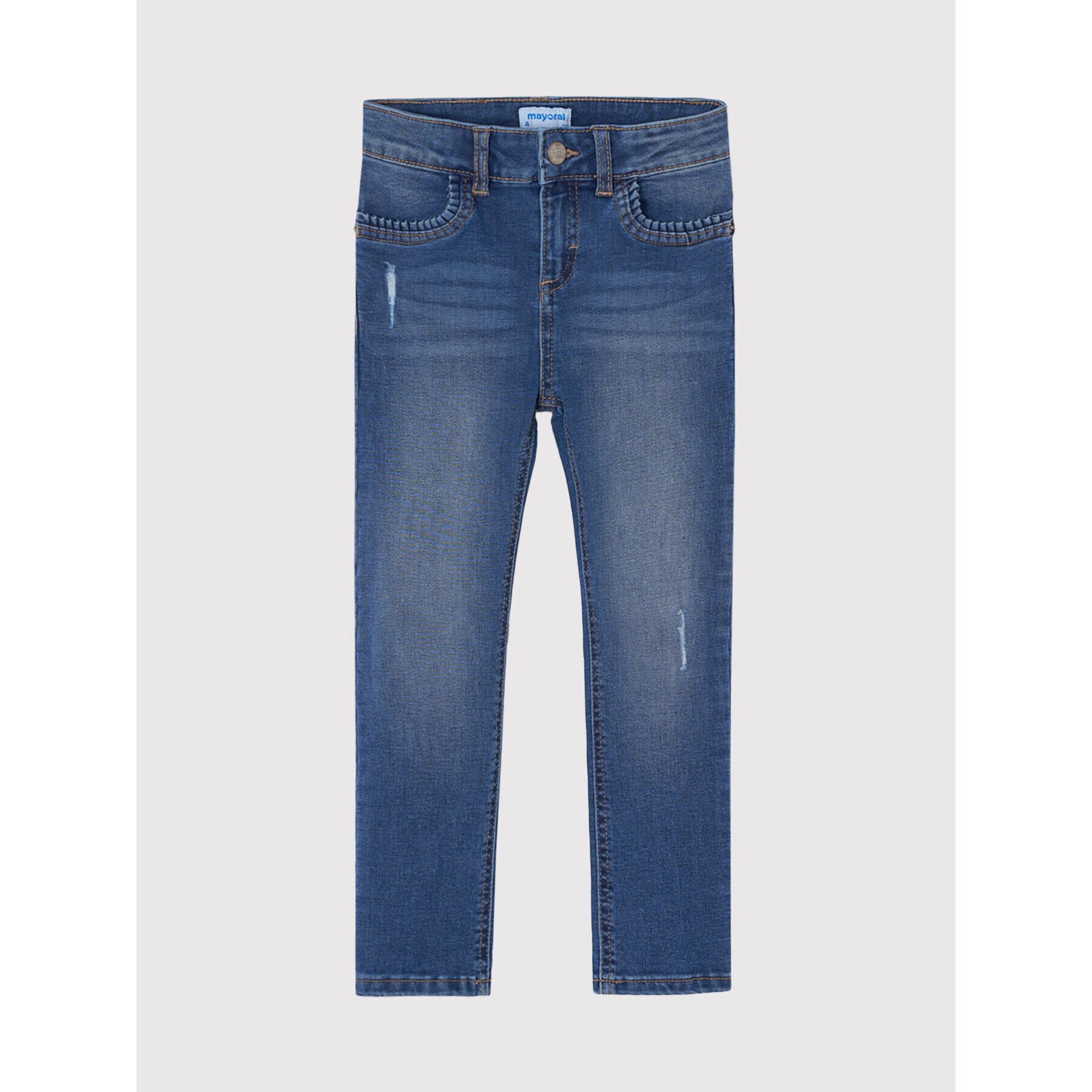 Mayoral Jeans hlače 527 Modra Skinny Fit - Pepit.si