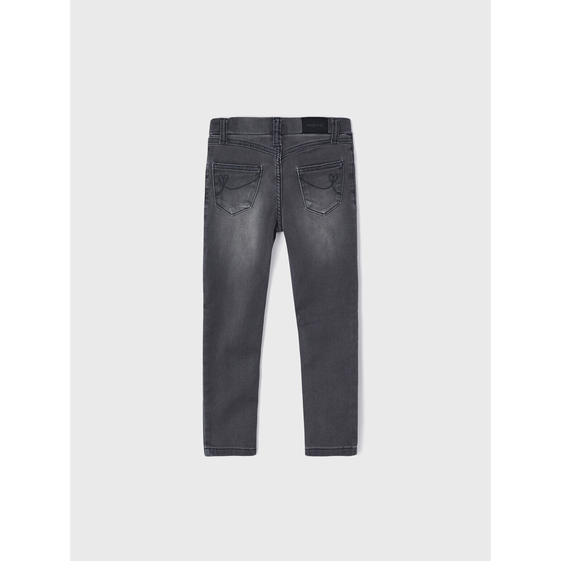 Mayoral Jeans hlače 577 Siva Super Skinny Fit - Pepit.si