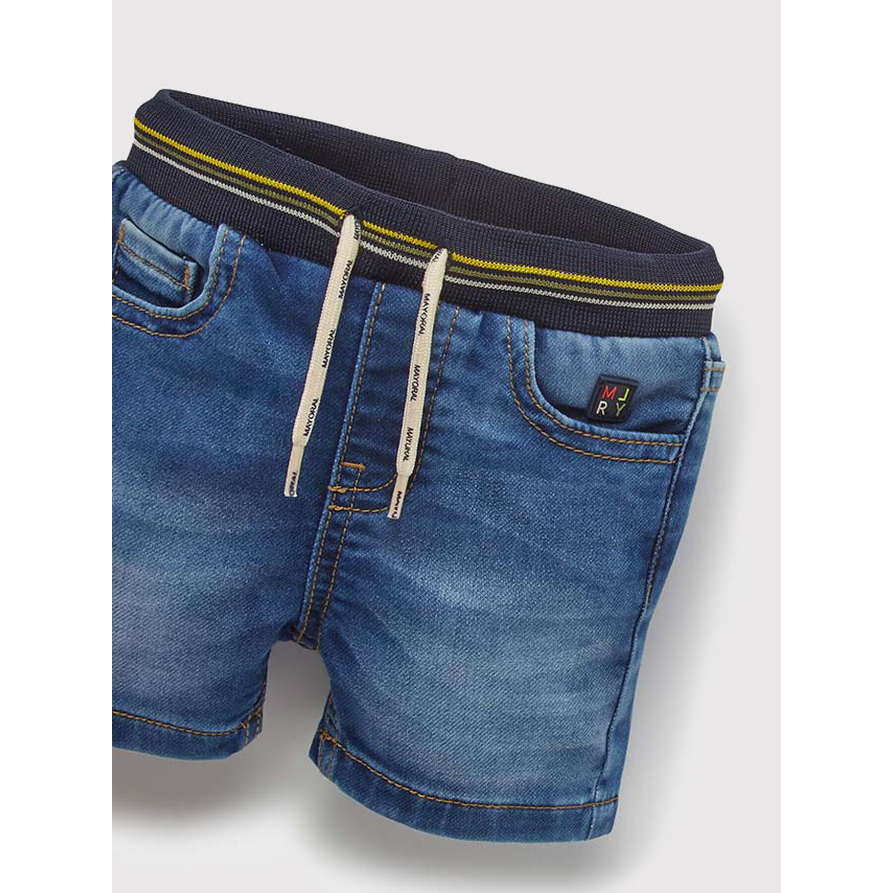 Mayoral Jeans kratke hlače 1222 Mornarsko modra Regular Fit - Pepit.si