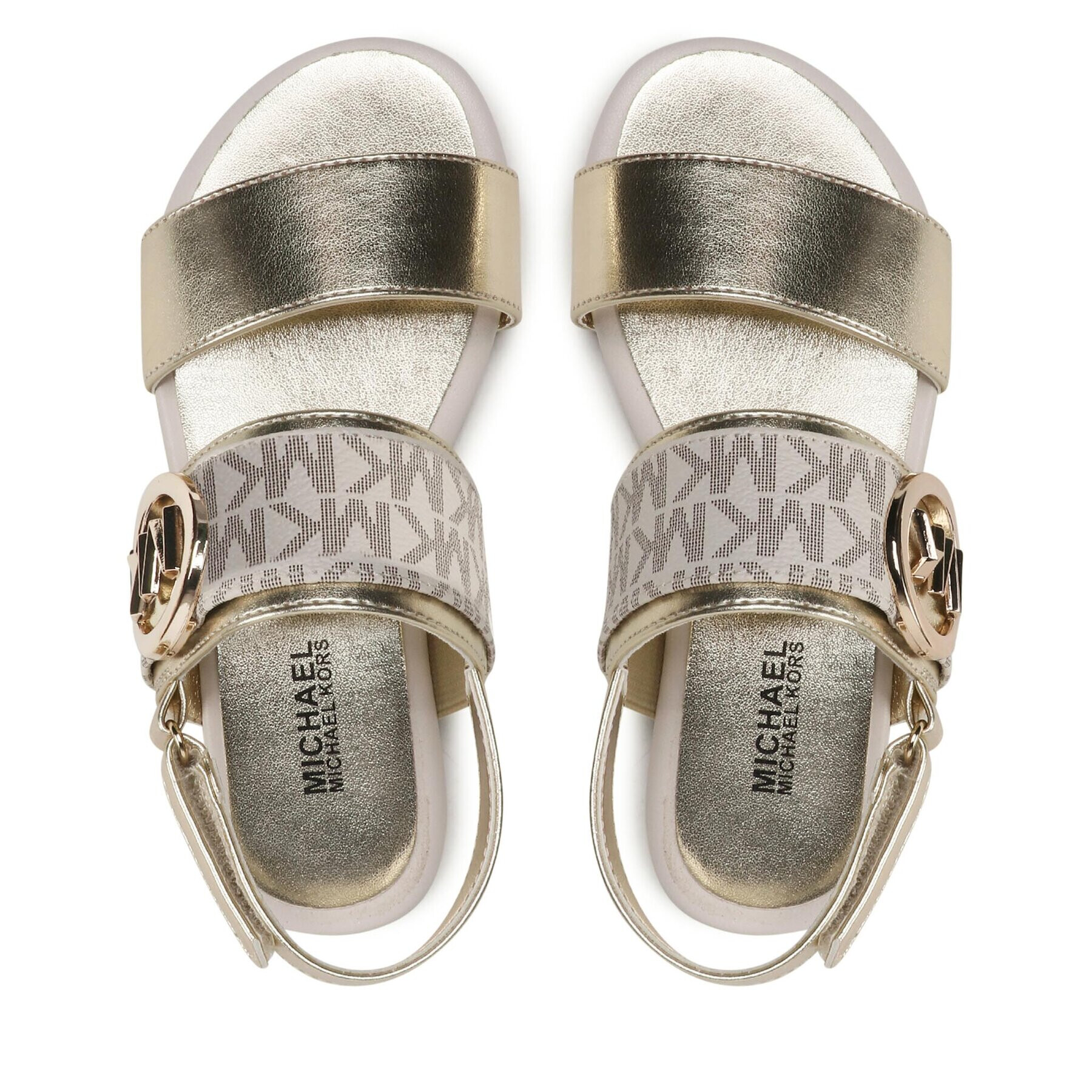 MICHAEL KORS KIDS Sandali Sydney Kenzie MK100681 Zlata - Pepit.si