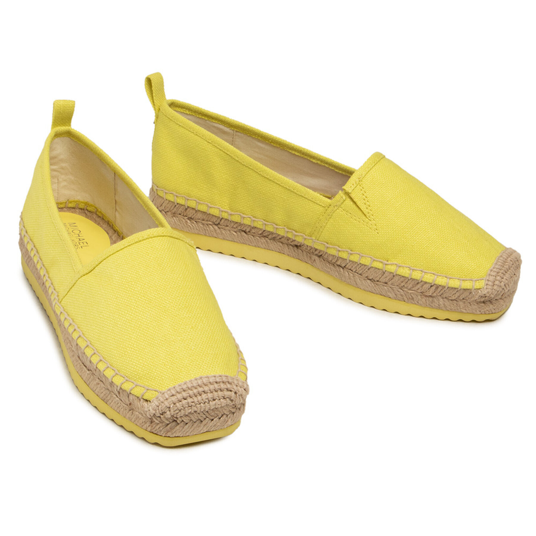 MICHAEL Michael Kors Espadrile Lenny Espadrille 40S1LNFP1D Rumena - Pepit.si