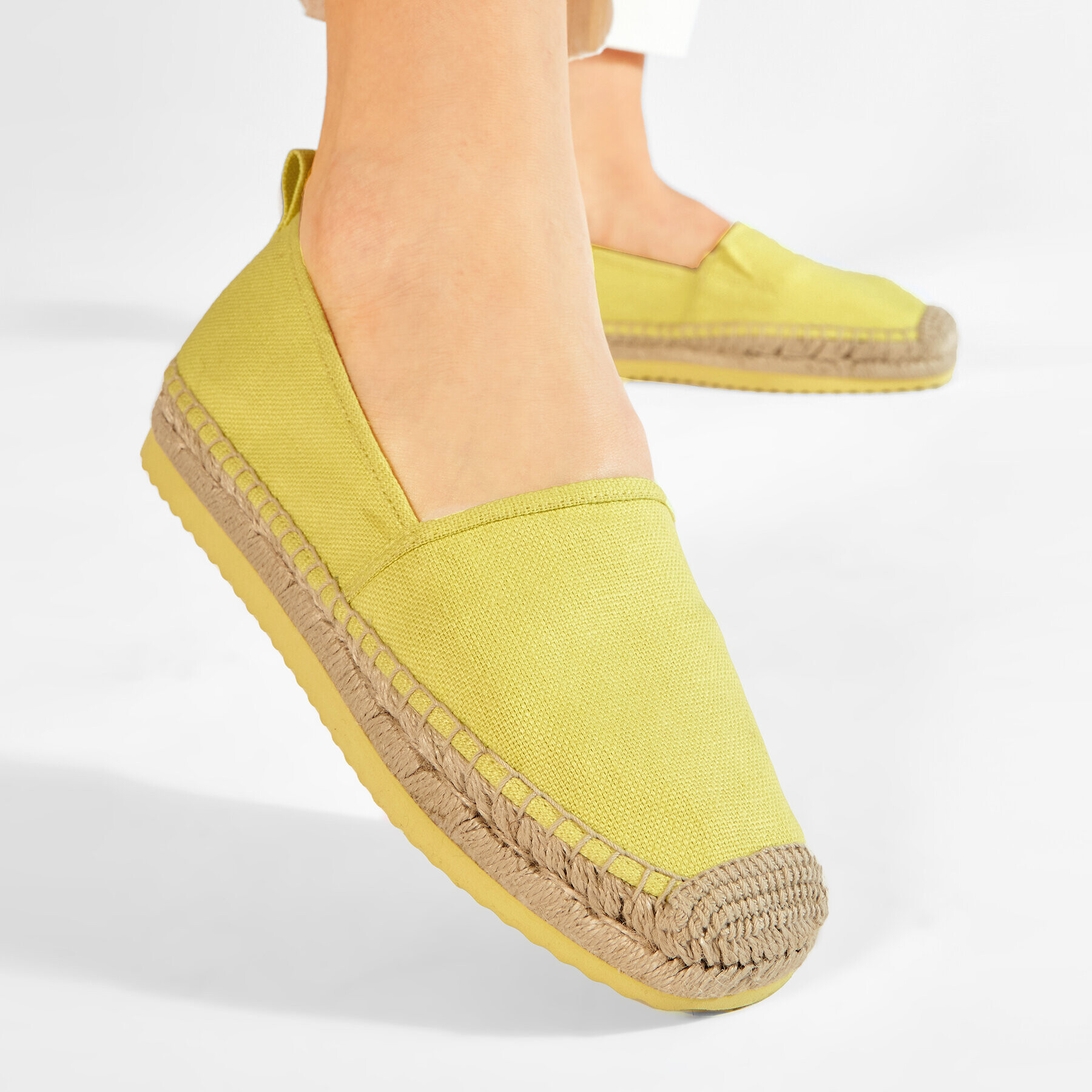 MICHAEL Michael Kors Espadrile Lenny Espadrille 40S1LNFP1D Rumena - Pepit.si