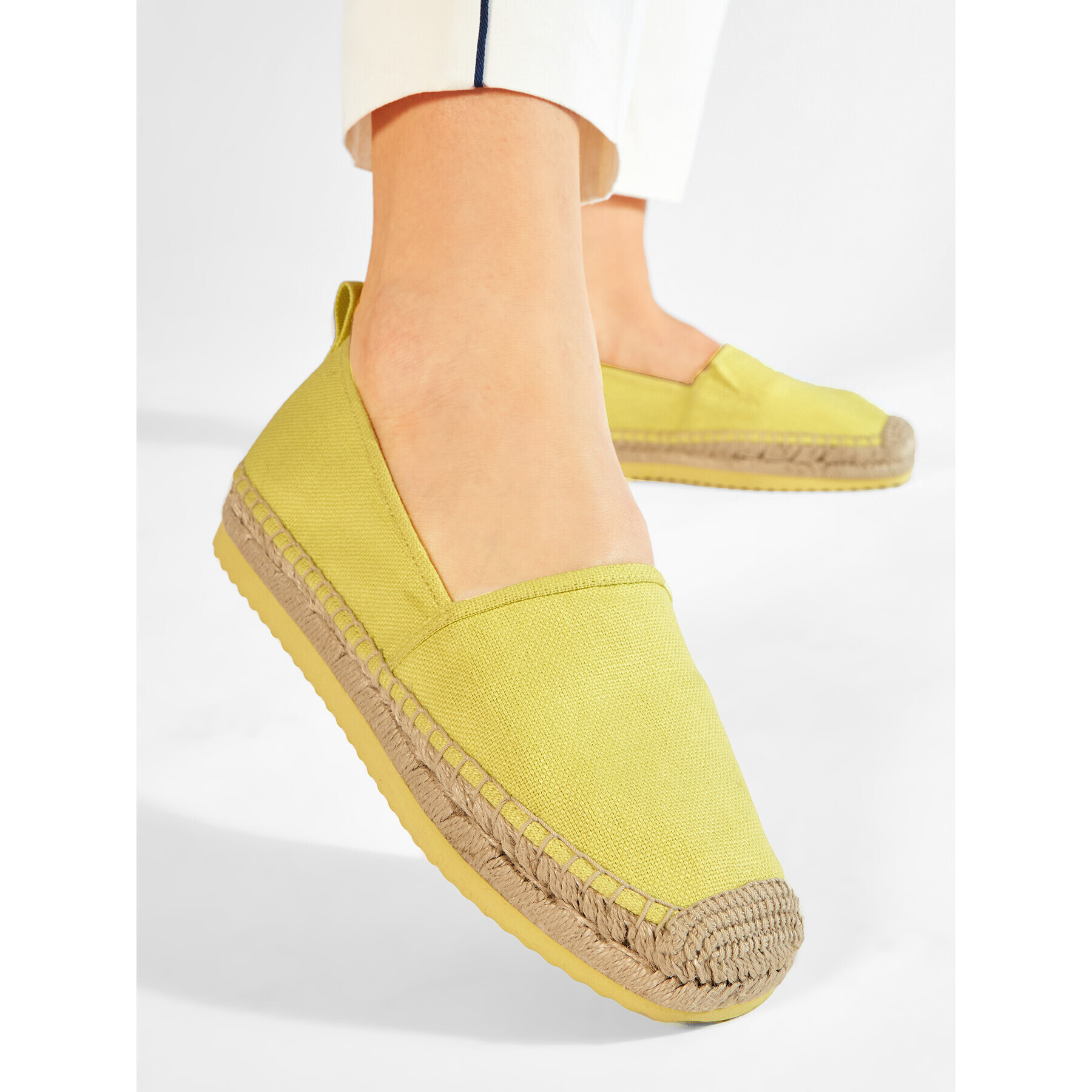 MICHAEL Michael Kors Espadrile Lenny Espadrille 40S1LNFP1D Rumena - Pepit.si