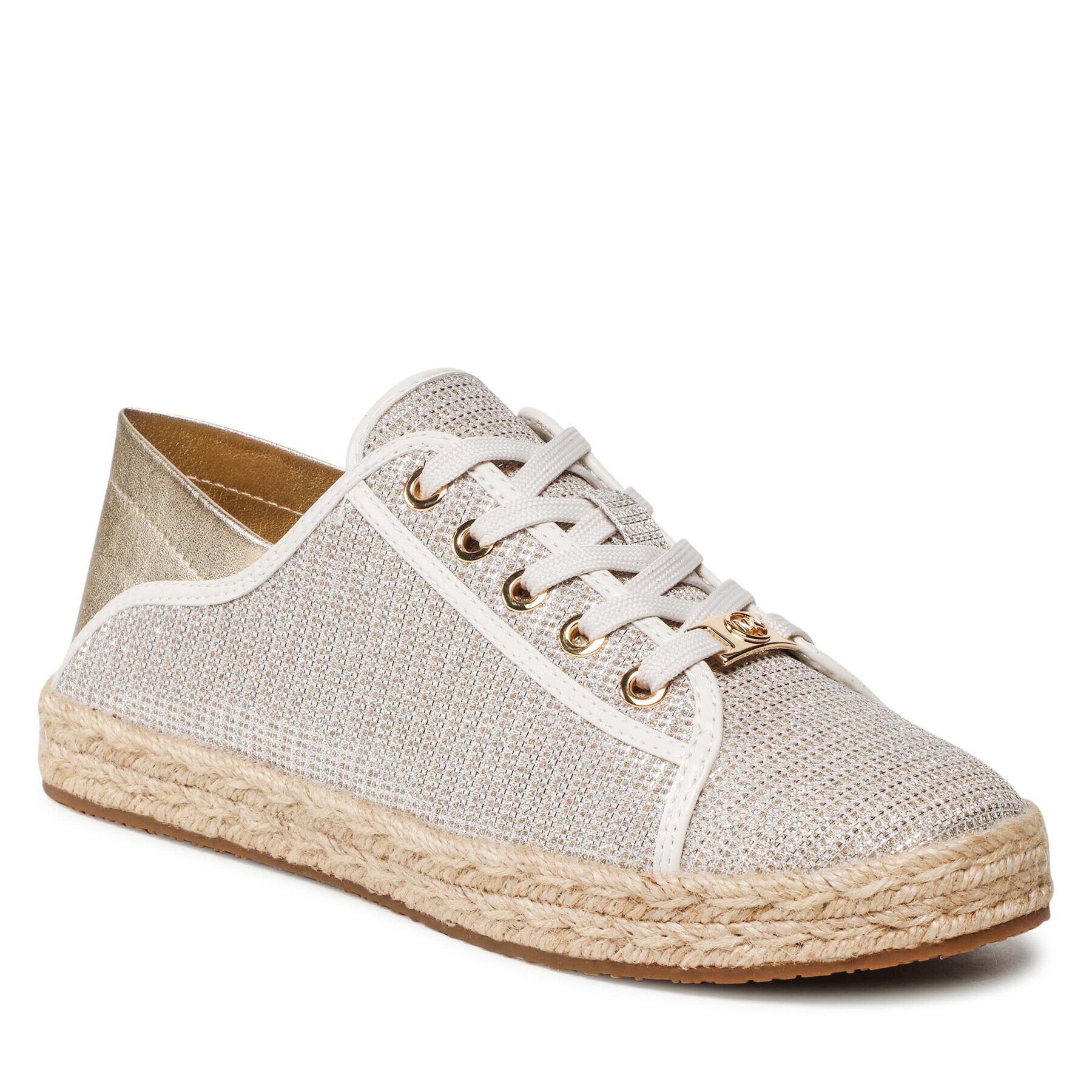 MICHAEL Michael Kors Espadrile Libby Slide 43S2LBFS1D Zlata - Pepit.si