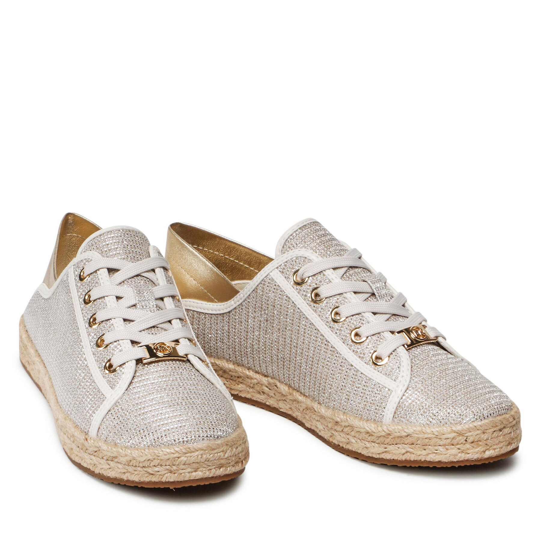 MICHAEL Michael Kors Espadrile Libby Slide 43S2LBFS1D Zlata - Pepit.si