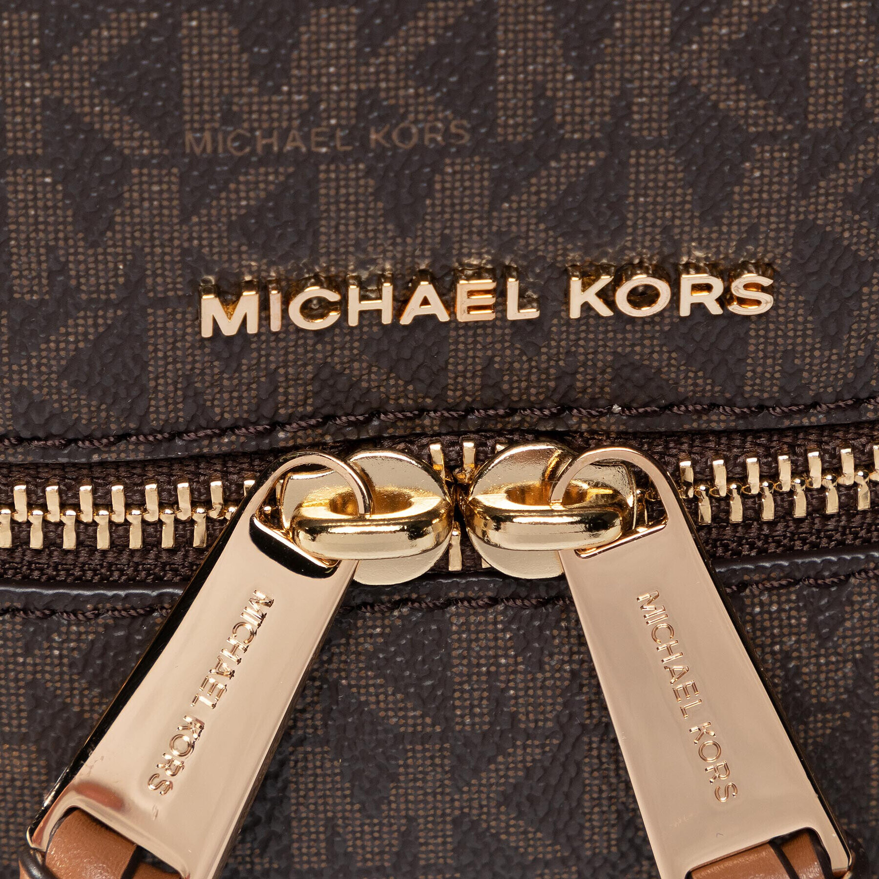 Michael Kors Nahrbtnik Rhea Zip 30S7GEZB1V Rjava - Pepit.si