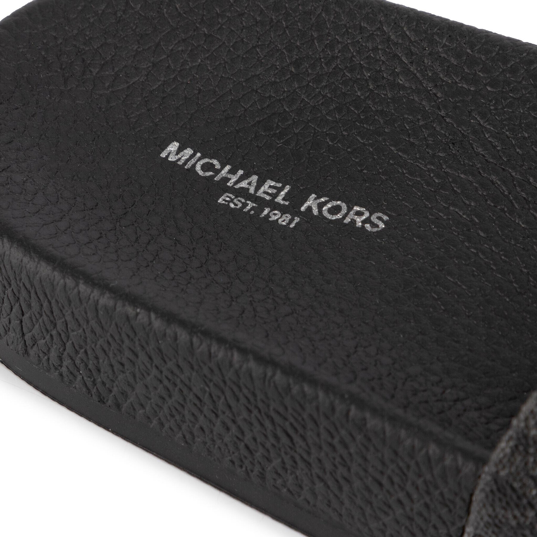 MICHAEL Michael Kors Natikači Jake Slide 42R0JSFA3Q Črna - Pepit.si