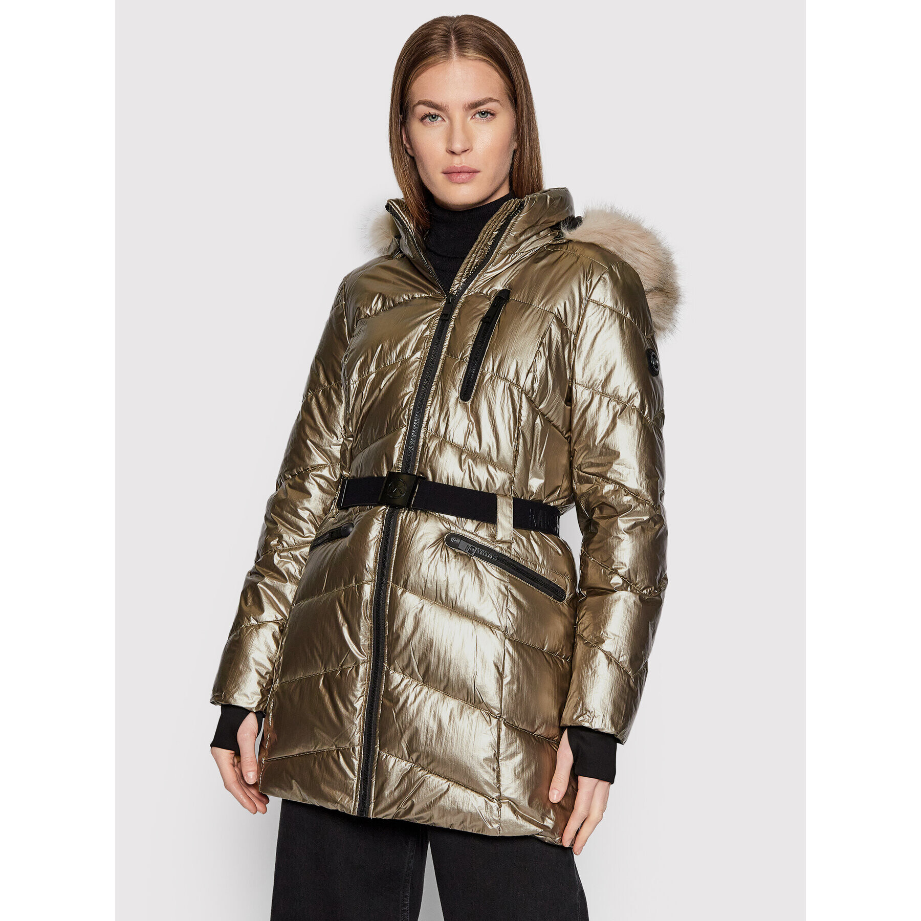 MICHAEL Michael Kors Puhovka FA421648 Zlata Regular Fit - Pepit.si