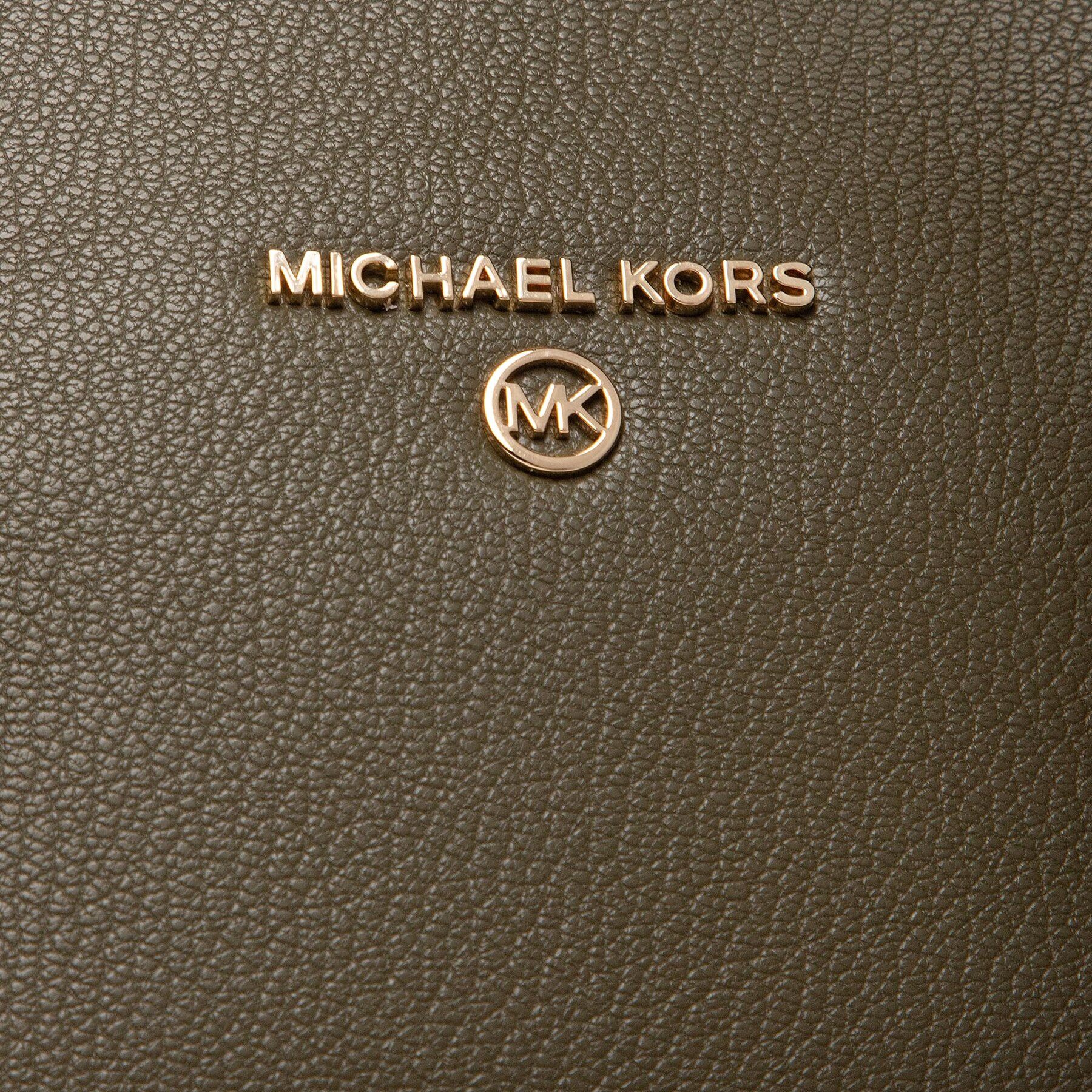 MICHAEL Michael Kors Ročna torba Avril 30F2G4VS3L Khaki - Pepit.si