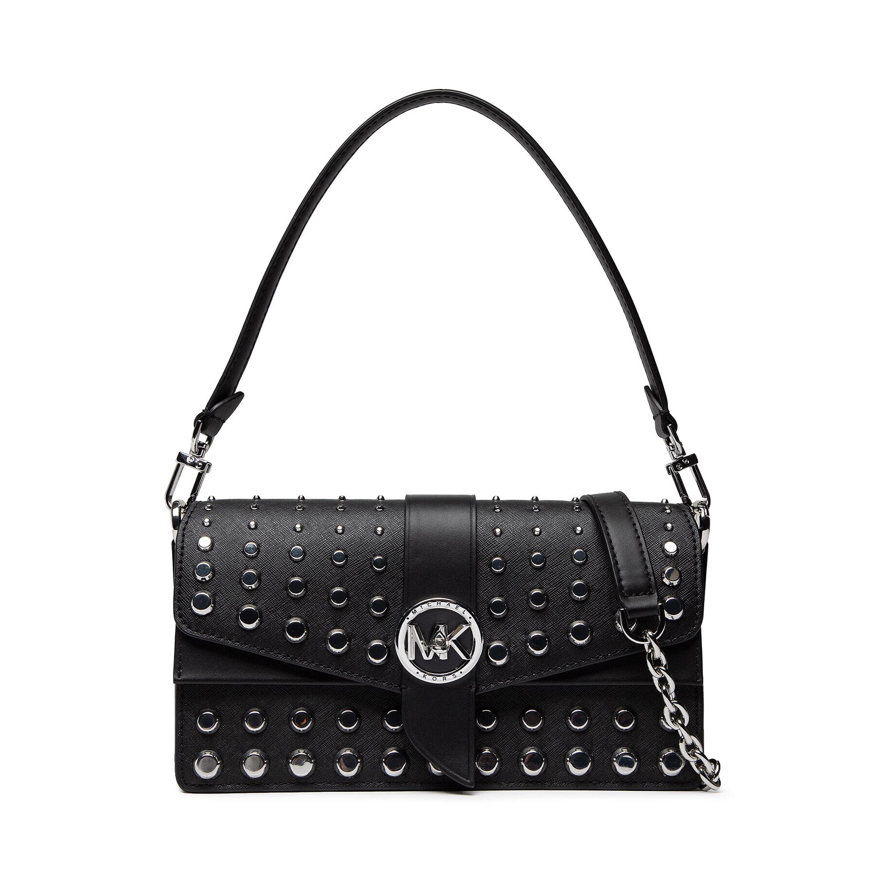 MICHAEL Michael Kors Ročna torba Greenwich 30F2SGRL2L Črna - Pepit.si