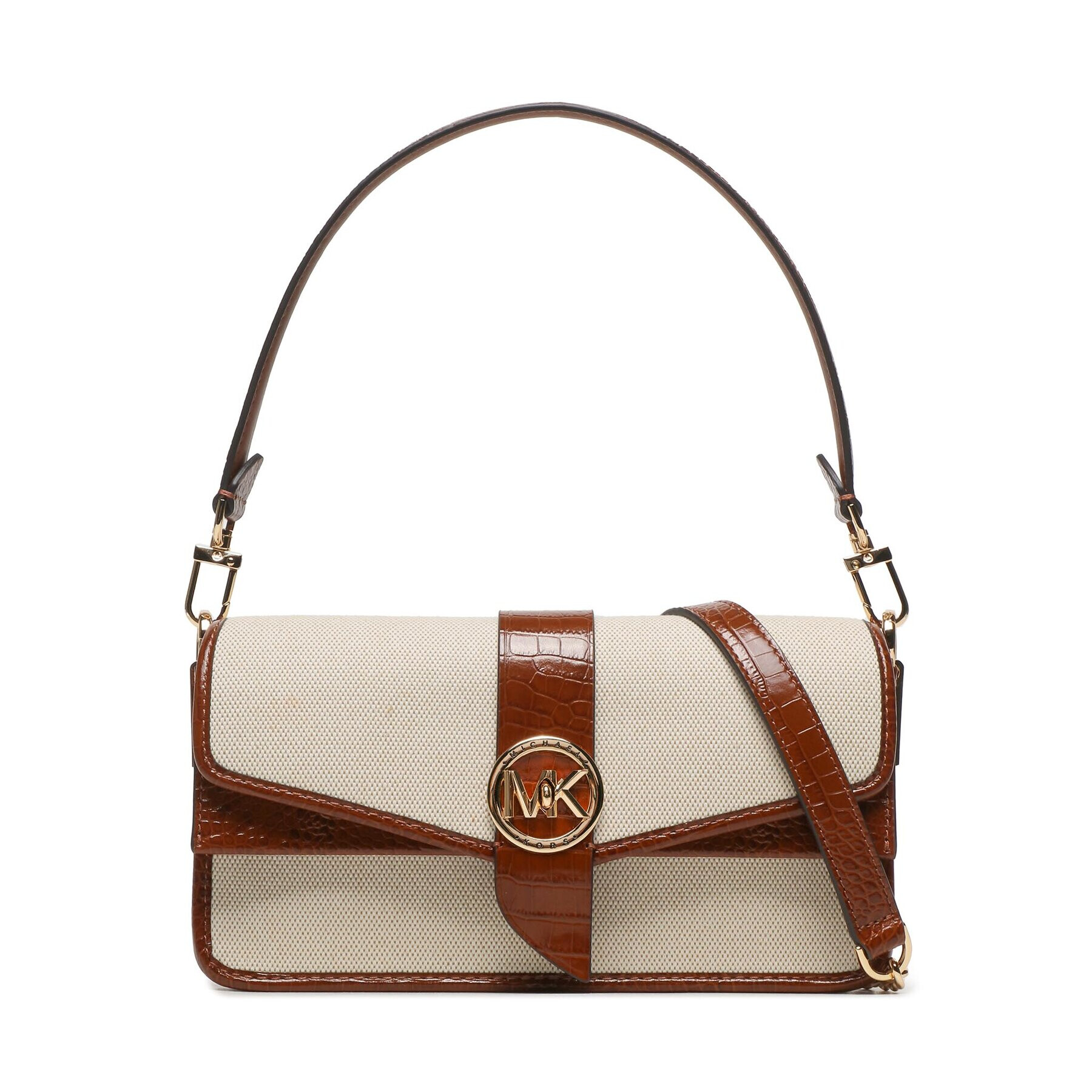 MICHAEL Michael Kors Ročna torba Greenwich 30S3GGRL2C Bež - Pepit.si