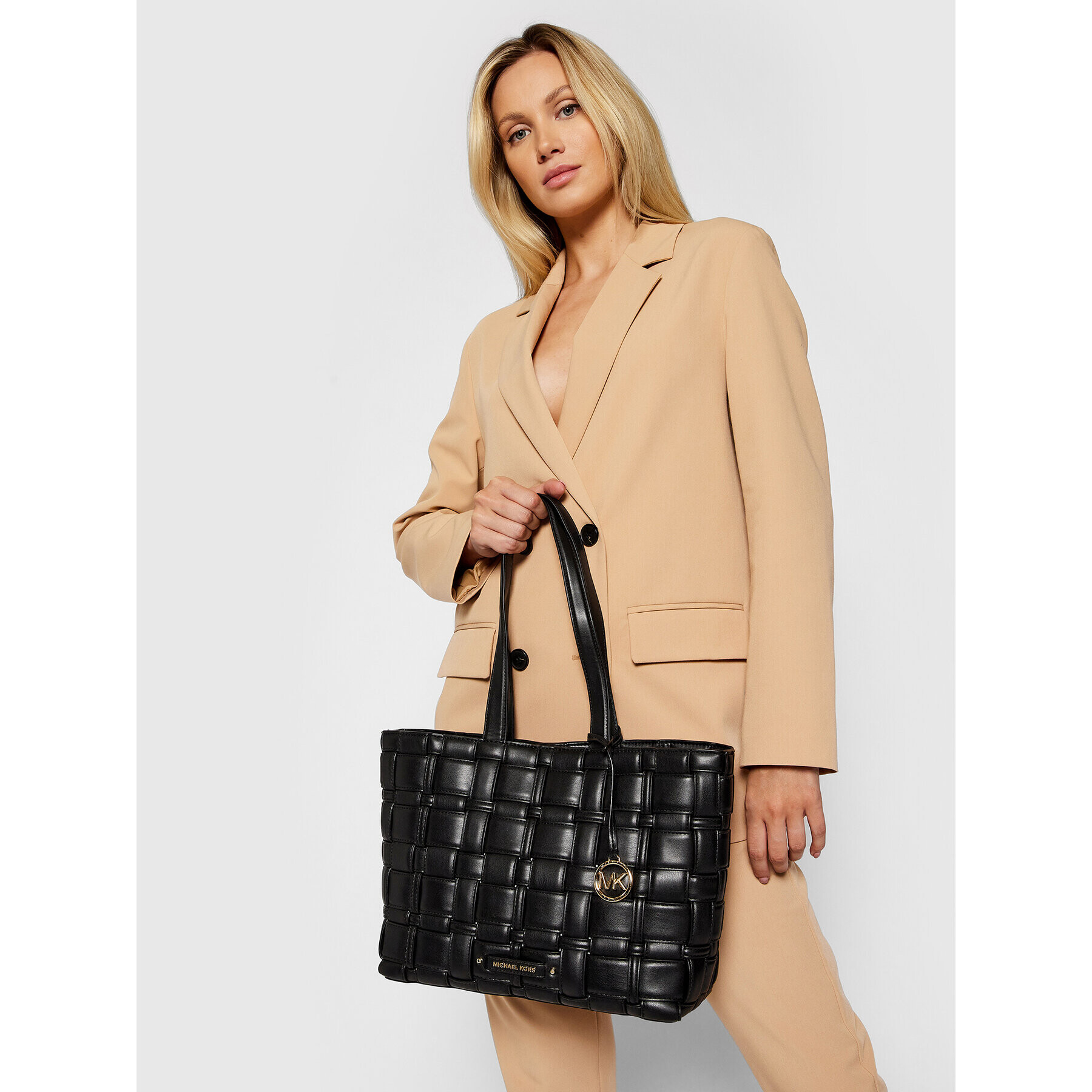 MICHAEL Michael Kors Ročna torba Ivy 30S1G2IT2U Črna - Pepit.si