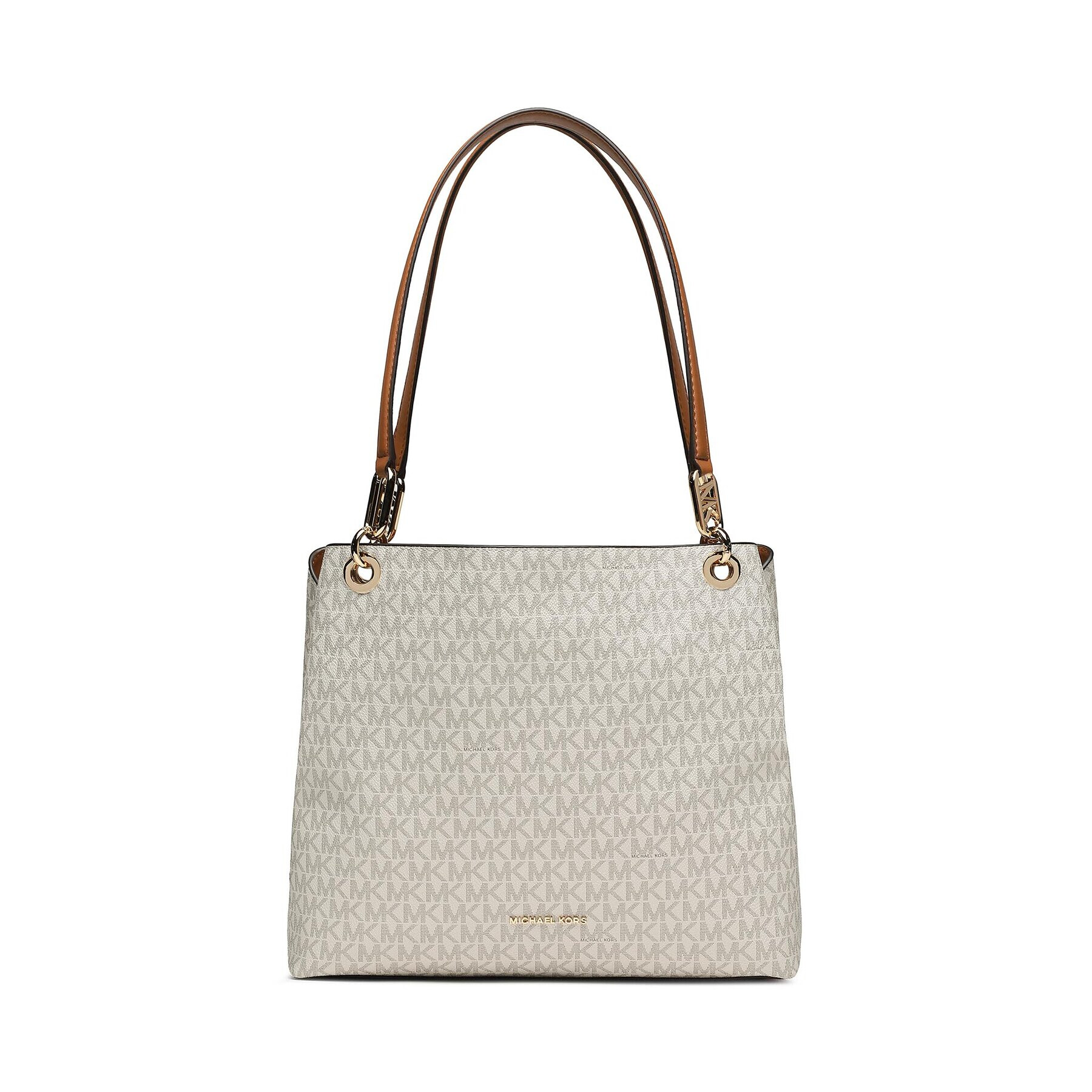 MICHAEL Michael Kors Ročna torba Kensington 30F3G8KT7B Écru - Pepit.si