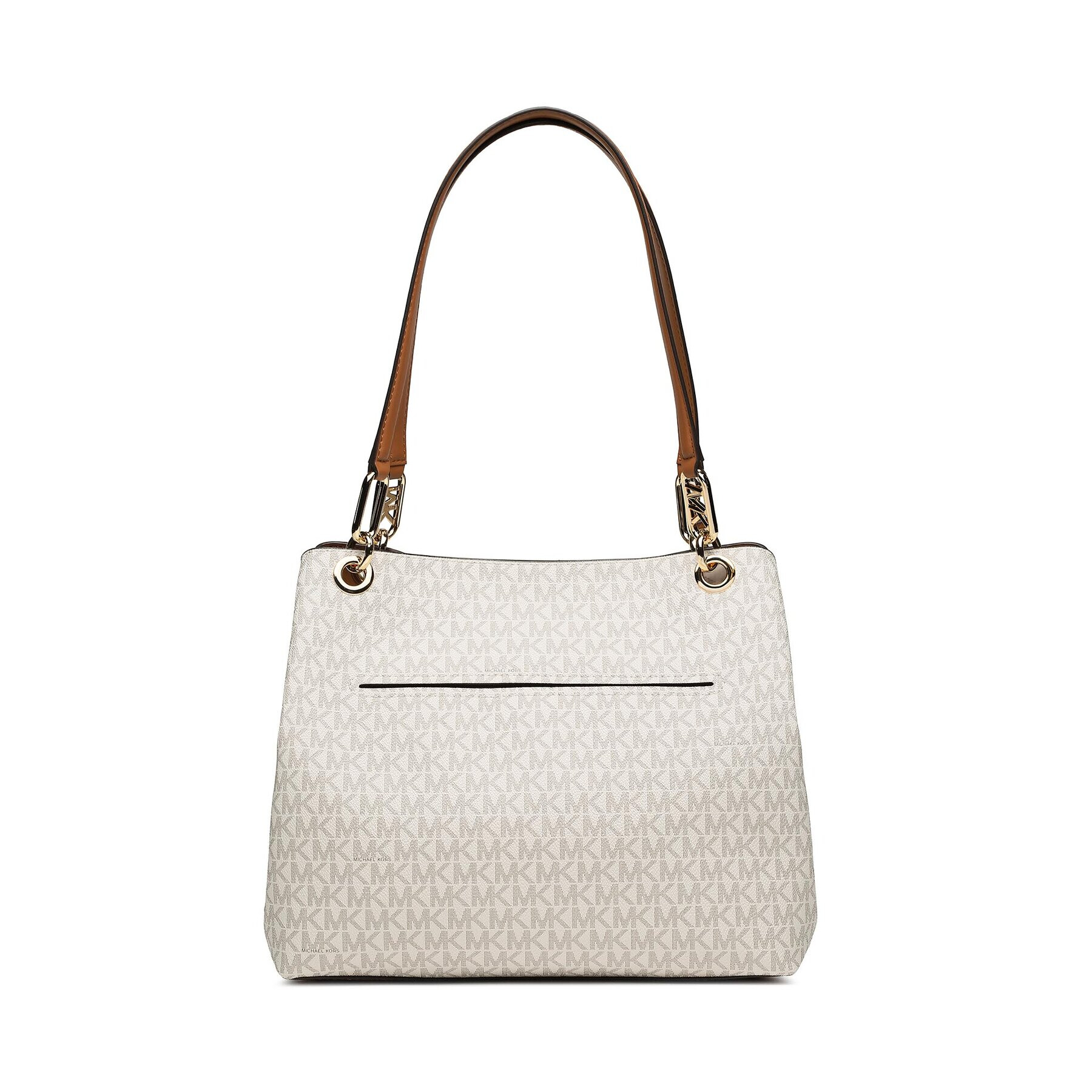 MICHAEL Michael Kors Ročna torba Kensington 30F3G8KT7B Écru - Pepit.si