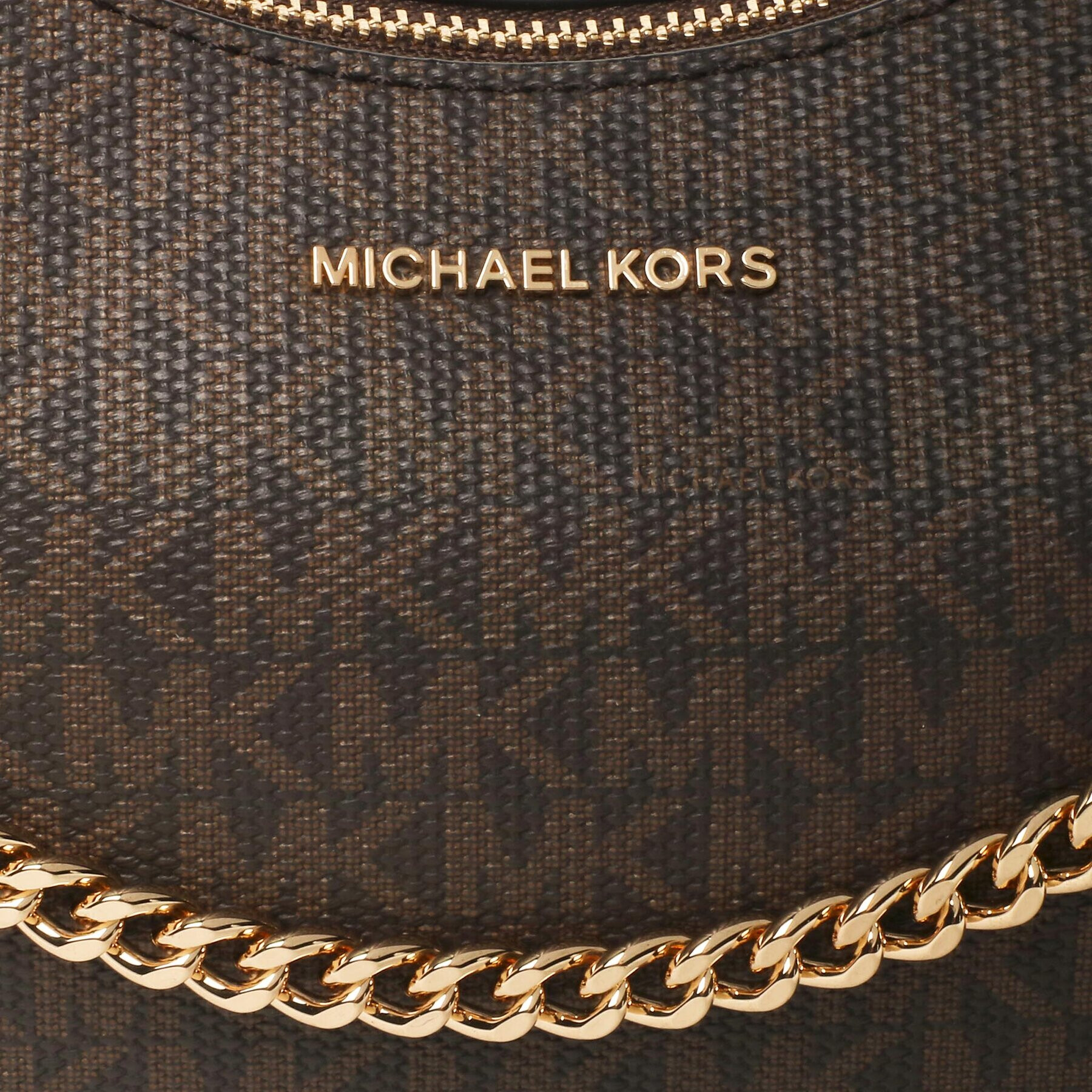 MICHAEL Michael Kors Ročna torba Wilma 32R3G3WN6B Rjava - Pepit.si