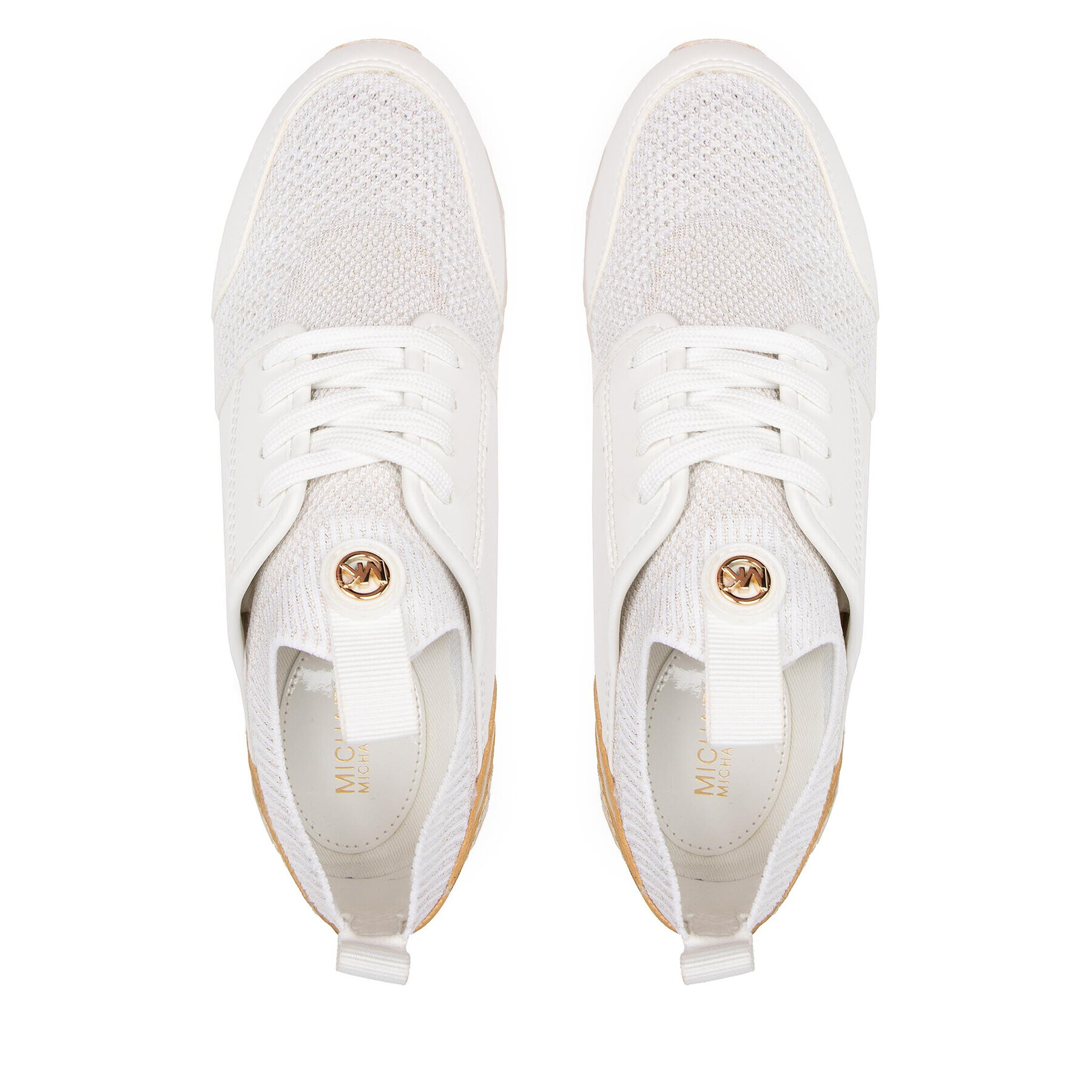 MICHAEL Michael Kors Superge Dash Knit Trainers 43T2DAFS1M Bela - Pepit.si