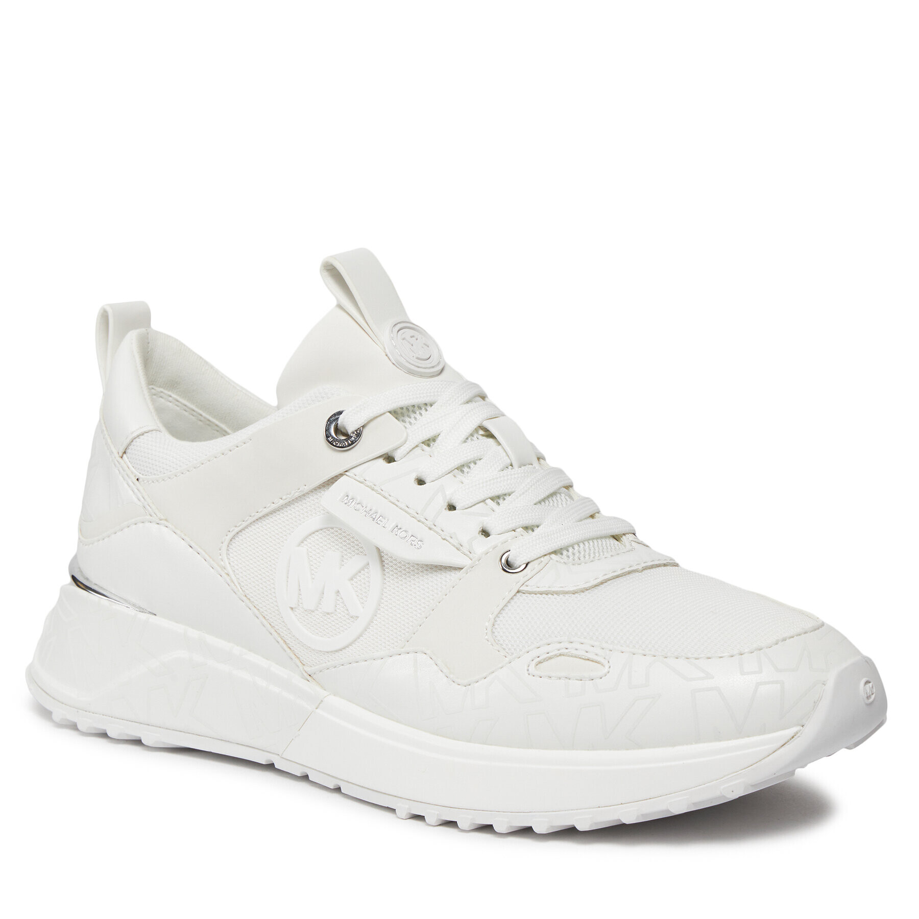 MICHAEL Michael Kors Superge Theo Trainer 43H3THFS1D Bela - Pepit.si