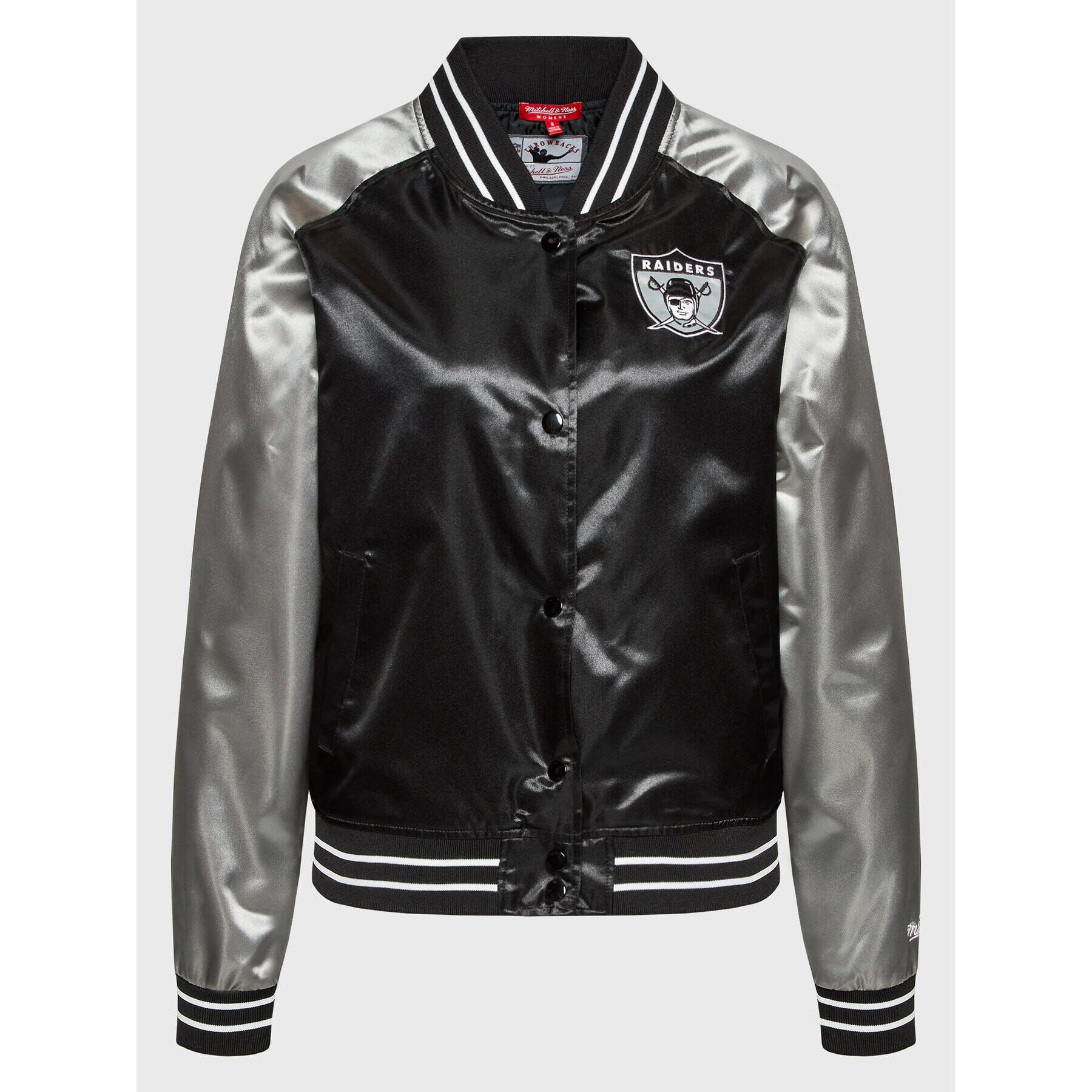 Mitchell & Ness Bomber jakna OJBF1057 Črna Regular Fit - Pepit.si