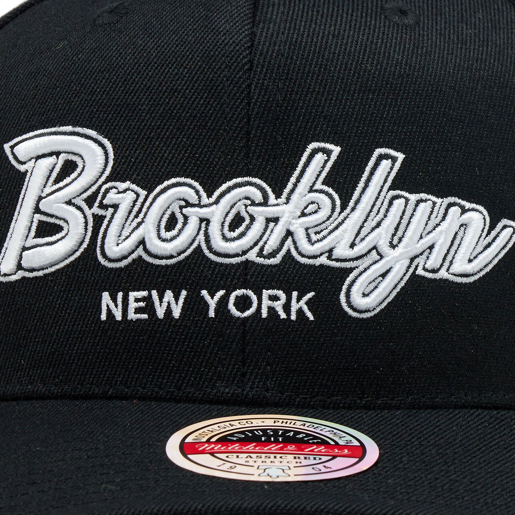 Mitchell & Ness Kapa s šiltom Brooklyn Nets 6HSSHATS-040 Črna - Pepit.si