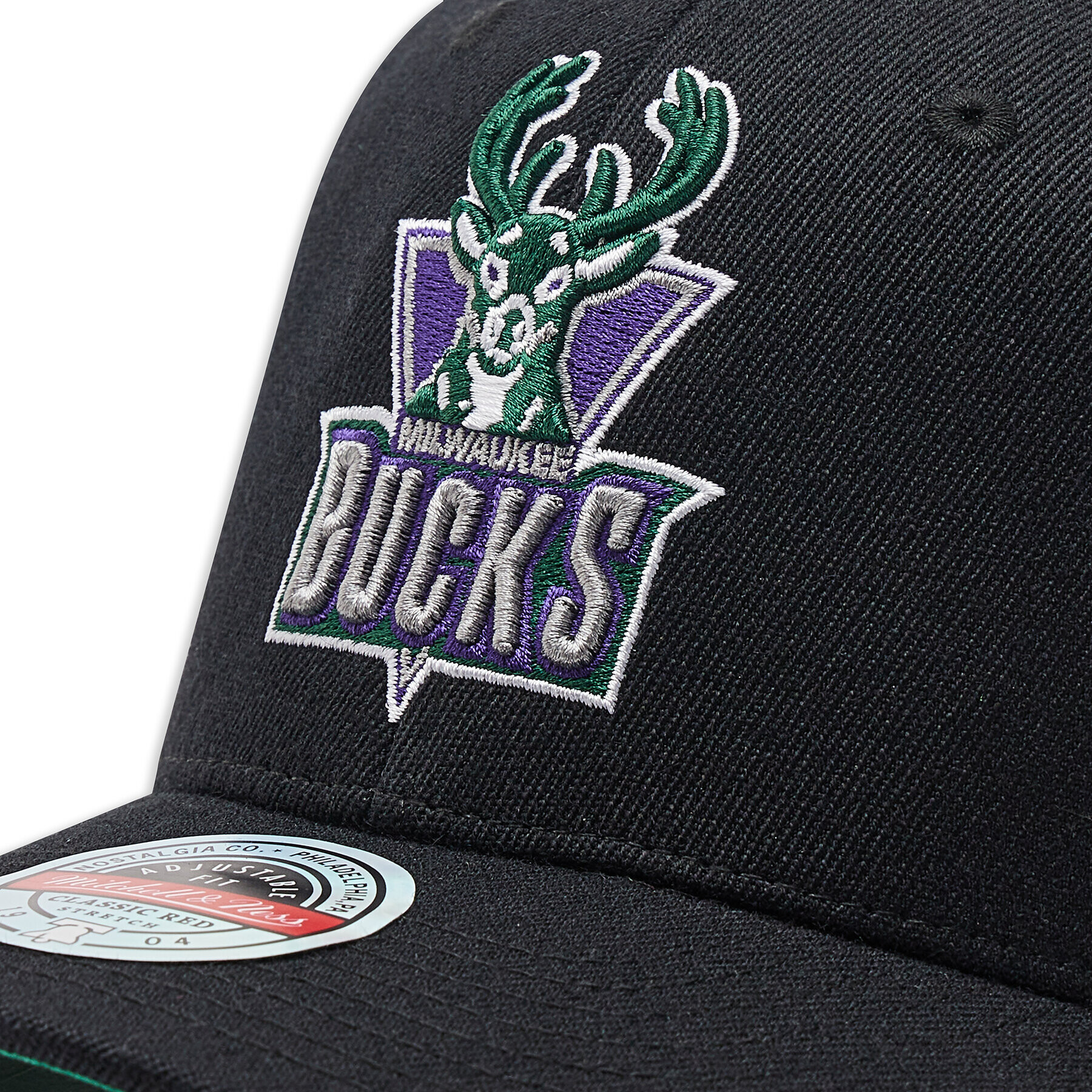 Mitchell & Ness Kapa s šiltom Milwaukee Bucks HHSSINTL102 Črna - Pepit.si