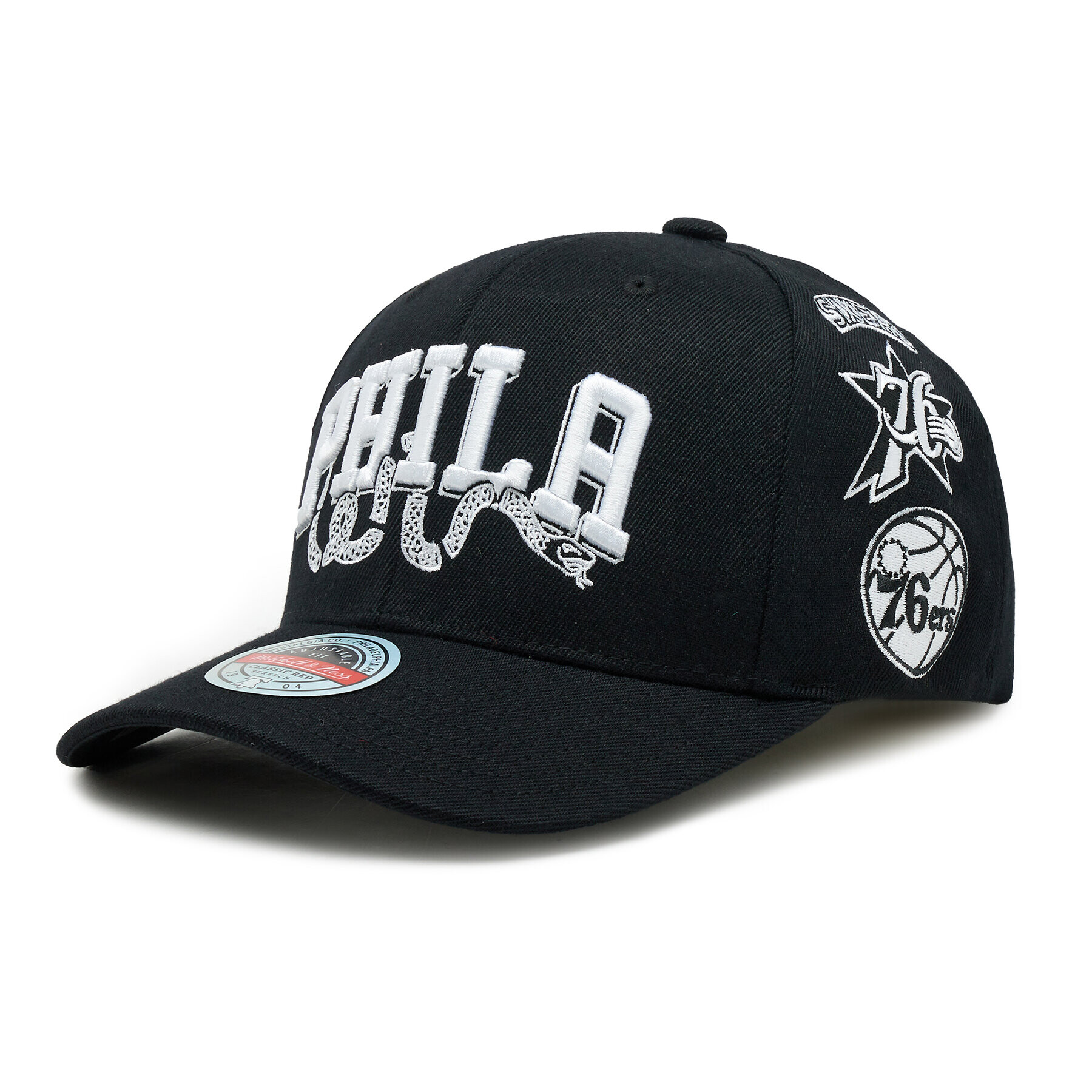 Mitchell & Ness Kapa s šiltom Philadelphia 6HSSFH21HW009 Črna - Pepit.si