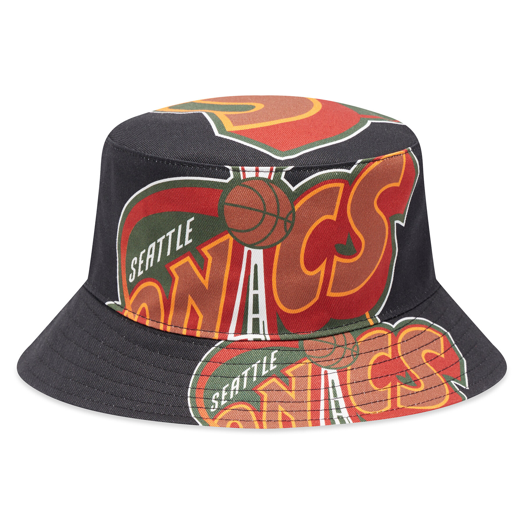 Mitchell & Ness Klobuk Nba Cut Up Bucket Supersonics BUCKSH21322 Črna - Pepit.si