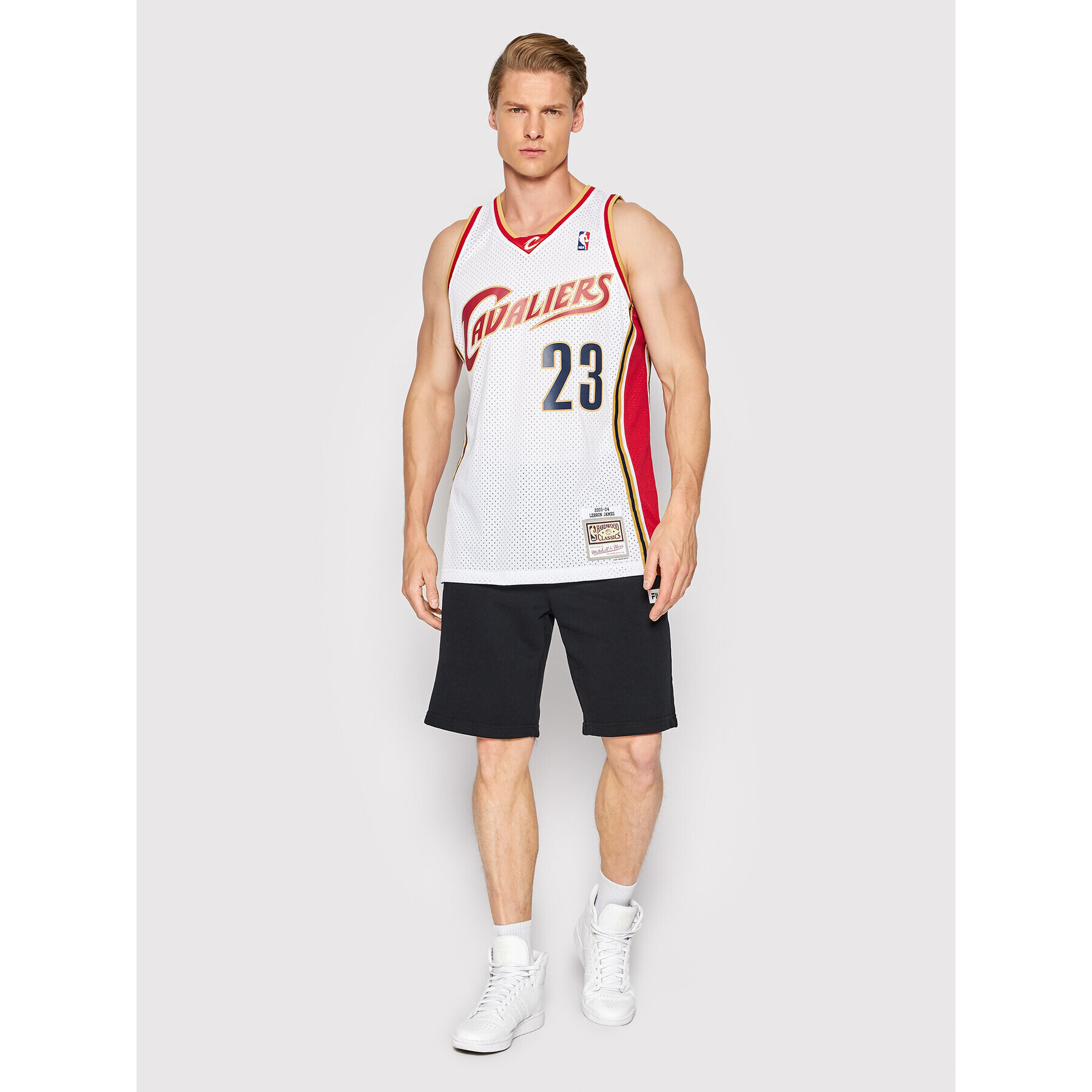 Mitchell & Ness Majica brez rokavov SMJYCP19209 Bela Regular Fit - Pepit.si