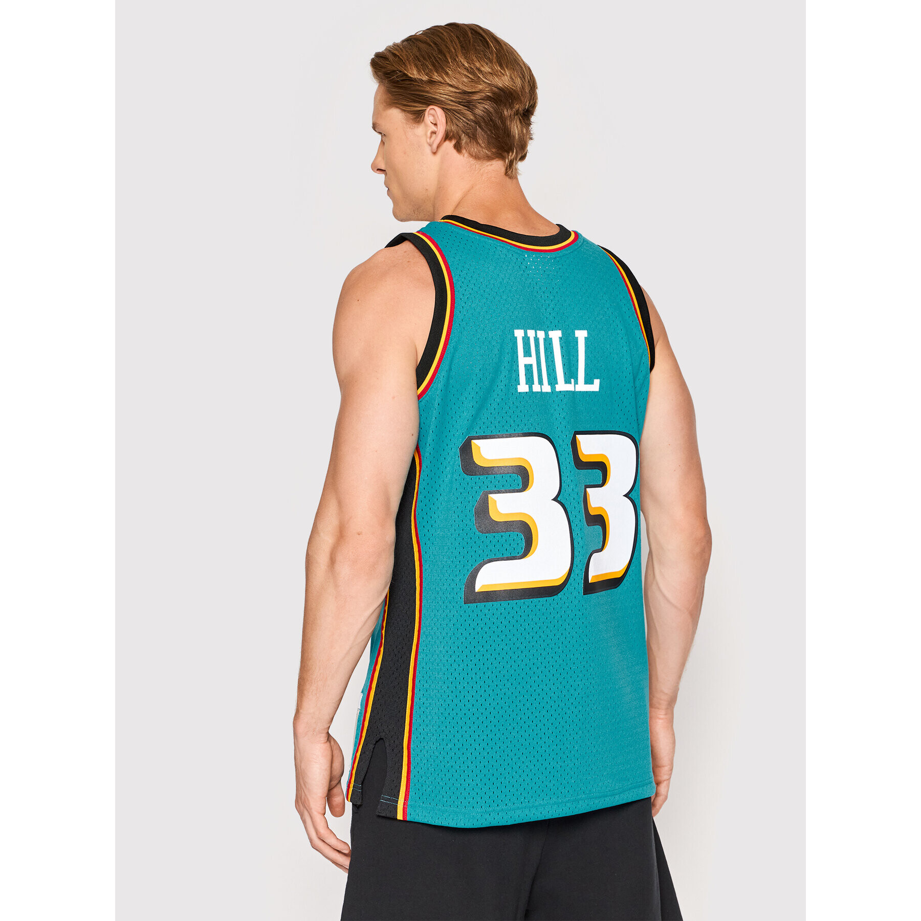 Mitchell & Ness Majica brez rokavov SMJYGS18164 Modra Regular Fit - Pepit.si