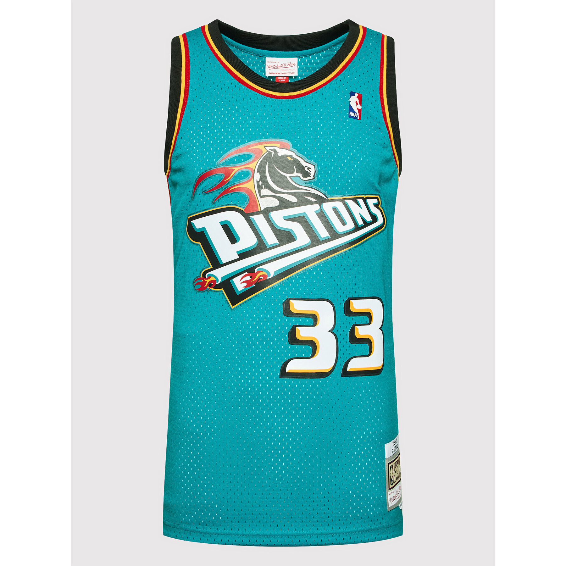 Mitchell & Ness Majica brez rokavov SMJYGS18164 Modra Regular Fit - Pepit.si