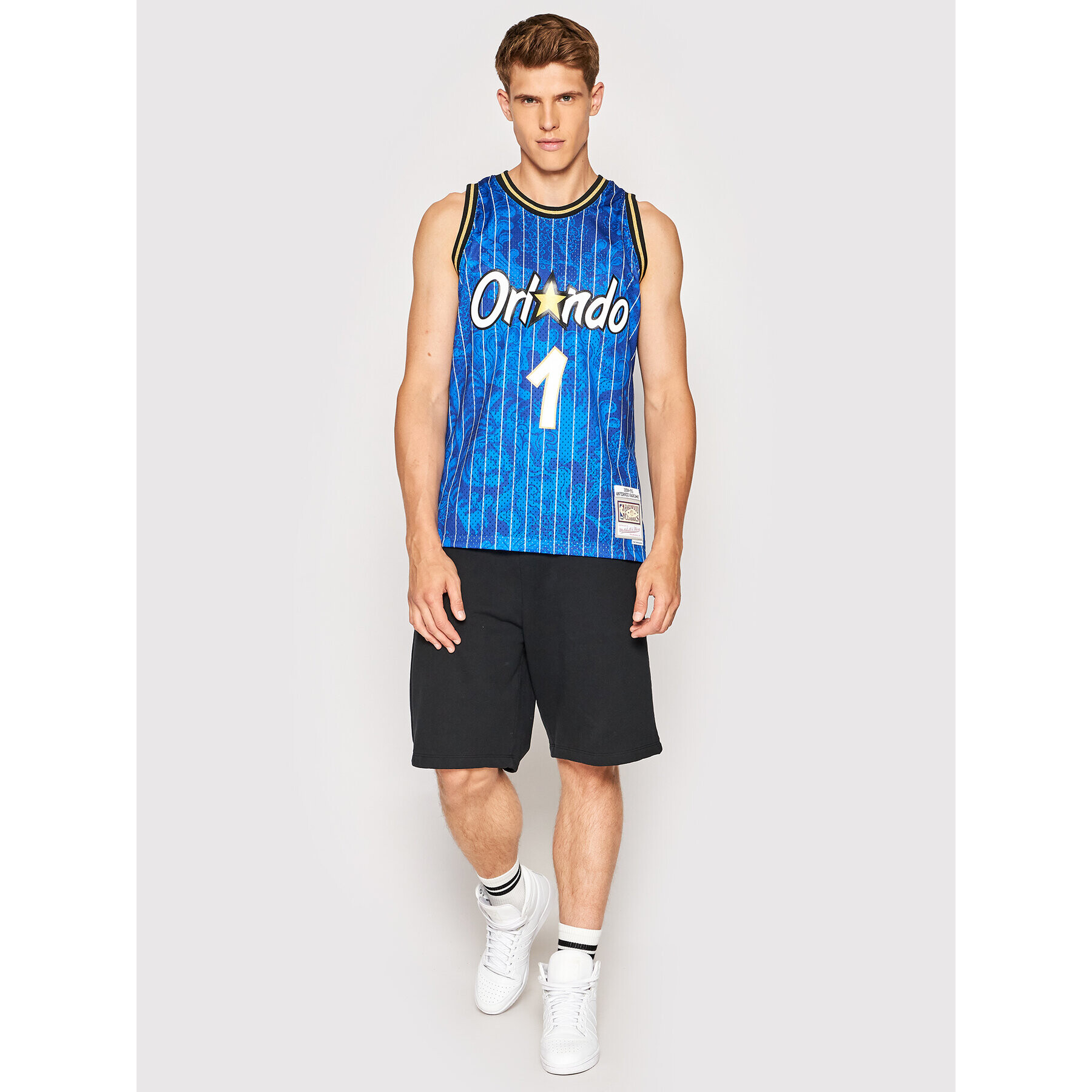 Mitchell & Ness Majica brez rokavov TFSM1248 Modra Regular Fit - Pepit.si