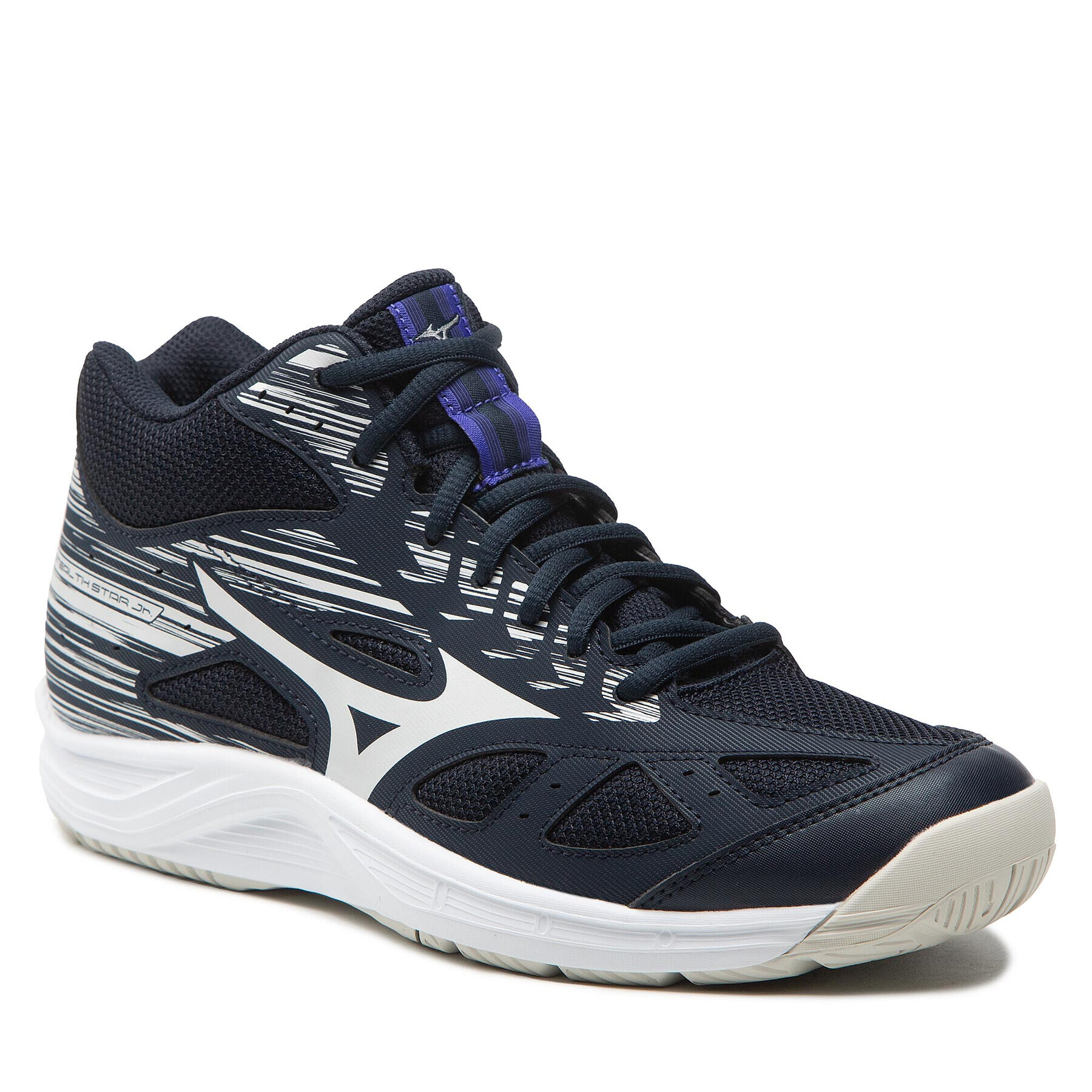 Mizuno Čevlji Stealth Star Jr. Mid X1GC211502 Mornarsko modra - Pepit.si