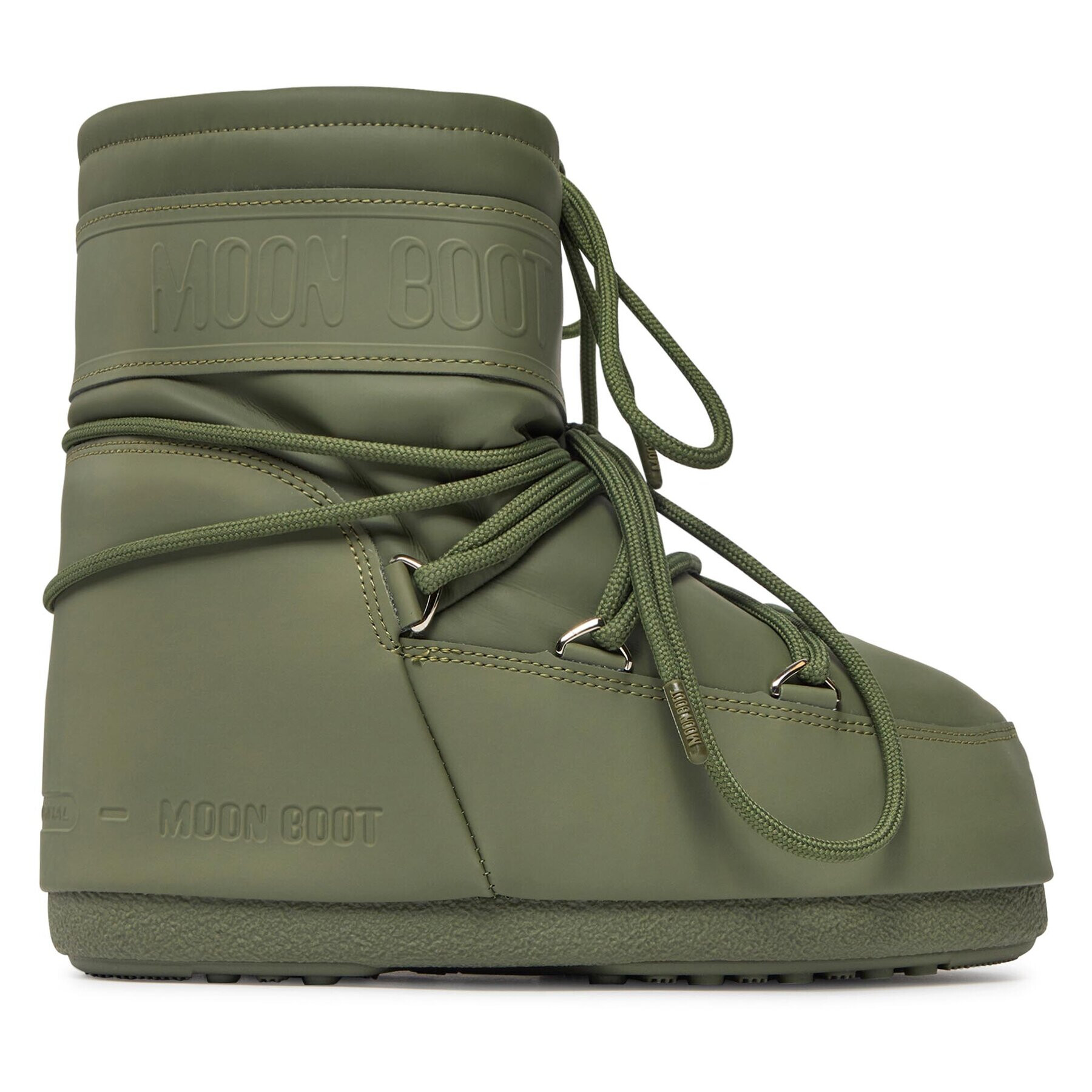 Moon Boot Škornji za sneg Low Rubber 14093800002 D Khaki - Pepit.si